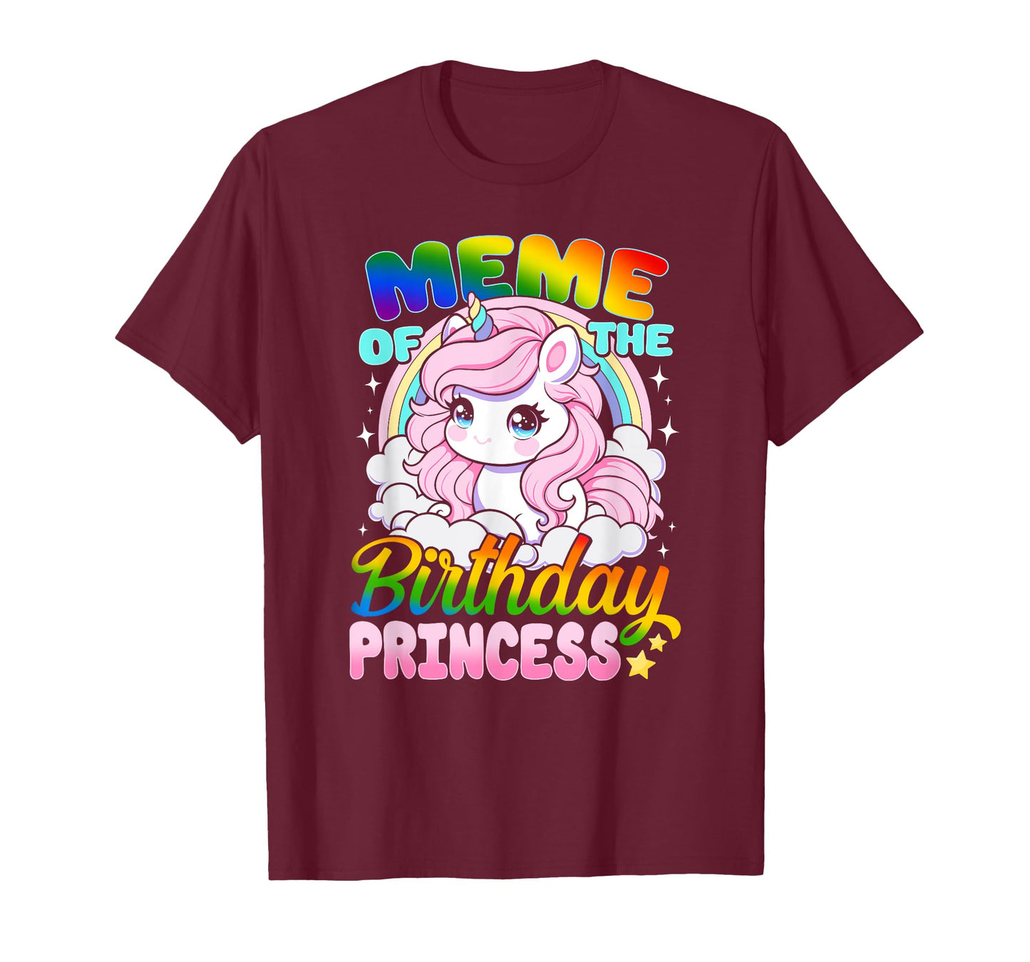 Meme Of The Birthday Princess Unicorn Matching Family T-Shirt