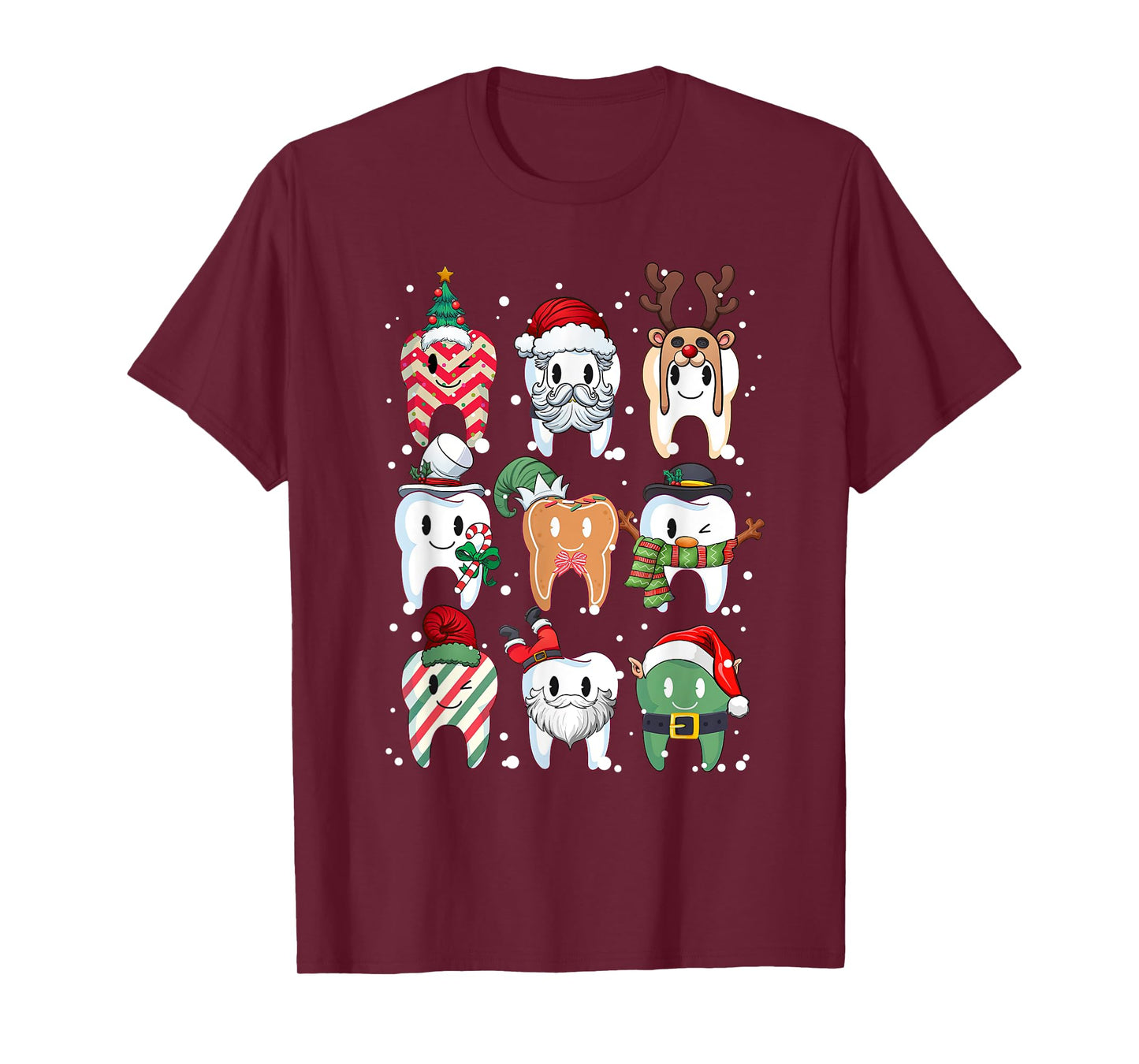 Tooth Dentist Dental Assistant Teeth Christmas Xmas Pajamas T-Shirt