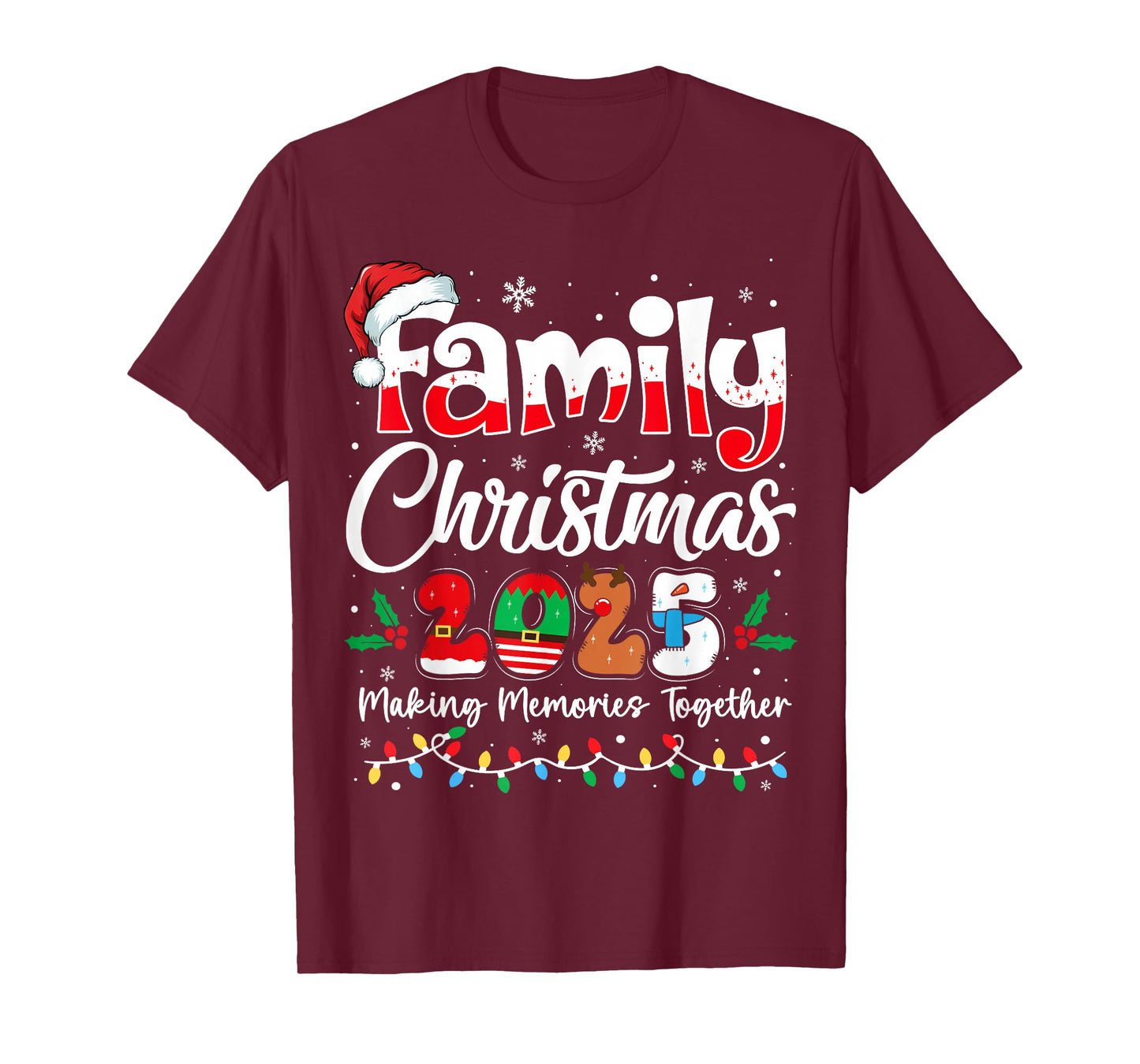 Family Christmas 2025 Matching Outfit Xmas Squad Santa T-Shirt
