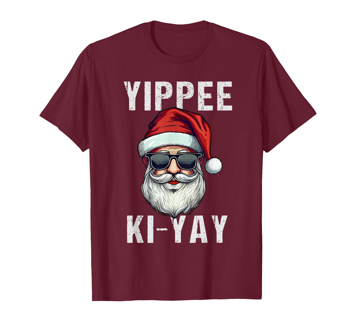 Funny Christmas Sweater Yippee-Ki-Yay Xmas T-Shirt, Unisex-Adults, Unisex-Kids, Black, Small, Short Sleeve, T-Shirt, Christmas, Funny Christmas Tees