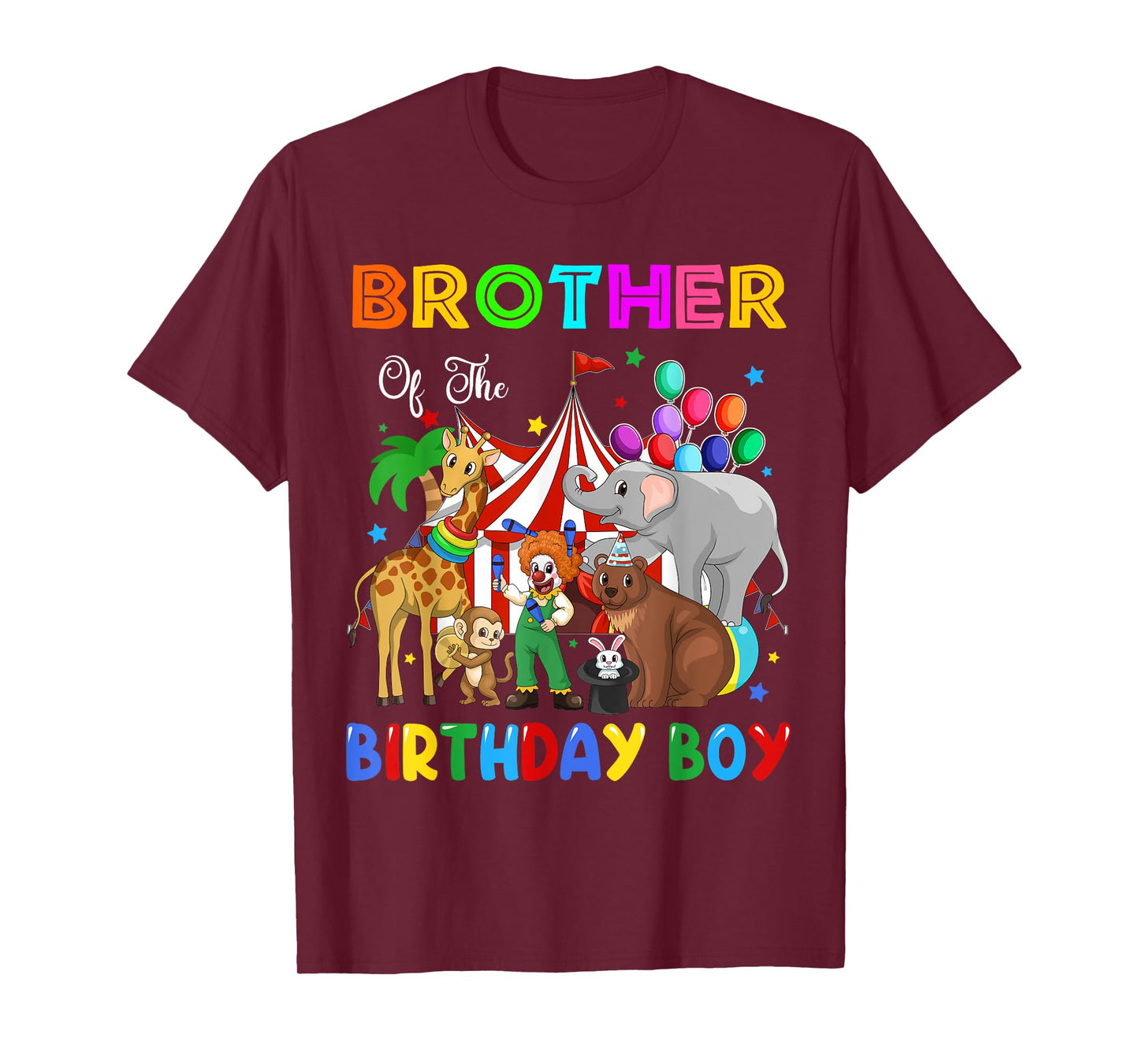 Brother Of The Birthday Boy Circus Themed Carnival Party T-Shirt