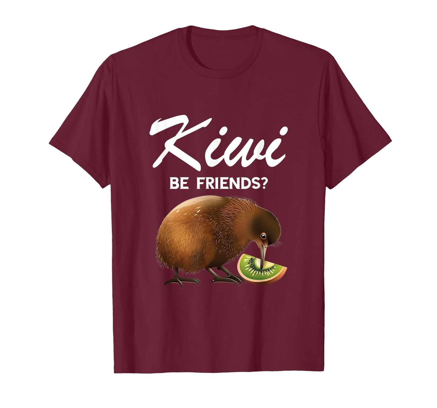 Funny Kiwi Bird Can We Be Friends Flightless New Zealand T-Shirt
