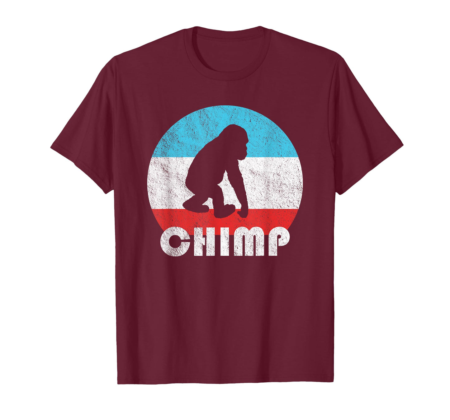 Baby Chimpanzee Chimp Vintage Retro Silhouette Gift T-Shirt