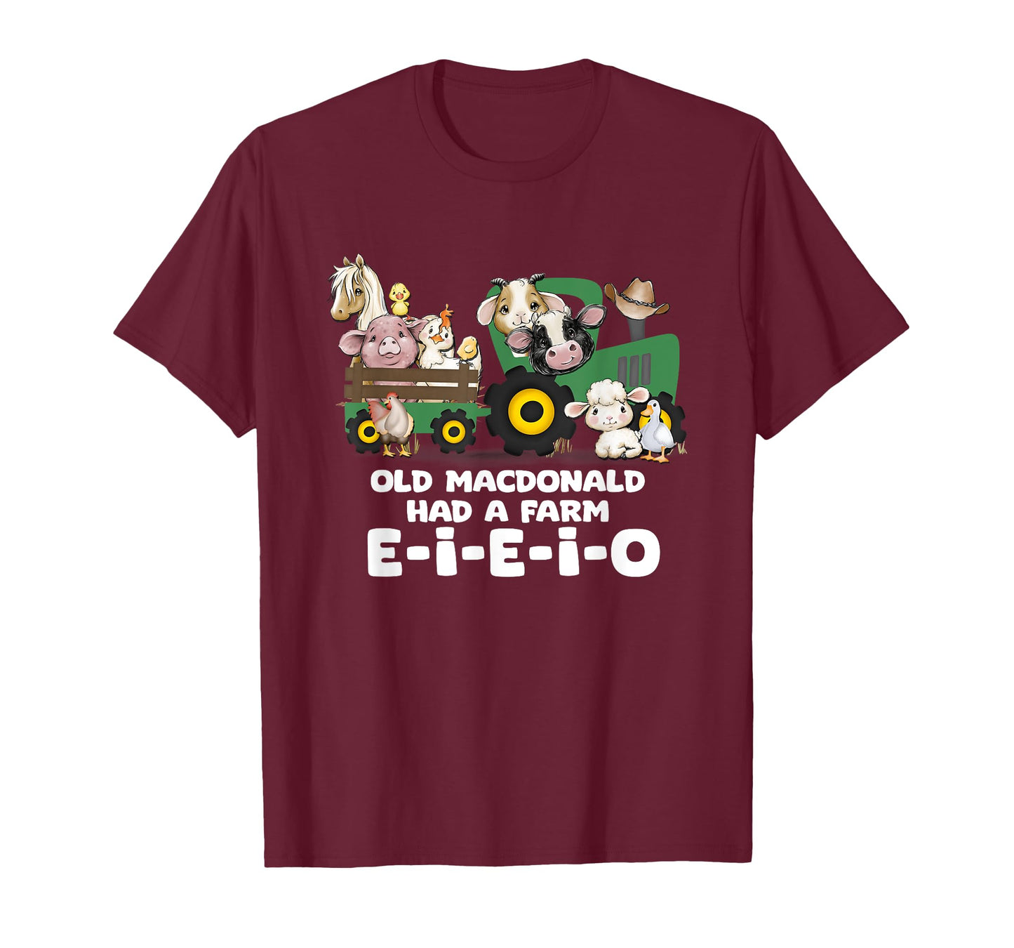 Toddler Kids Old MacDonald Had a Farm E-I-E-I-O Nursery Song T-Shirt