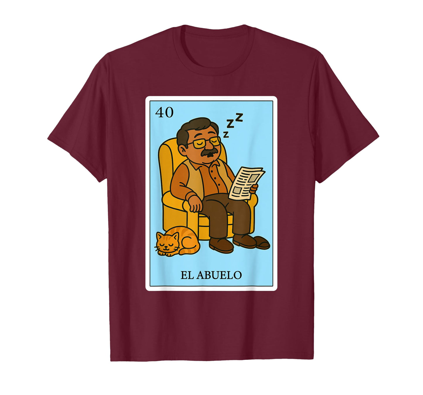 El Abuelo Dormilón | Spanish-Mexican Bingo Gifts for Abuela T-Shirt