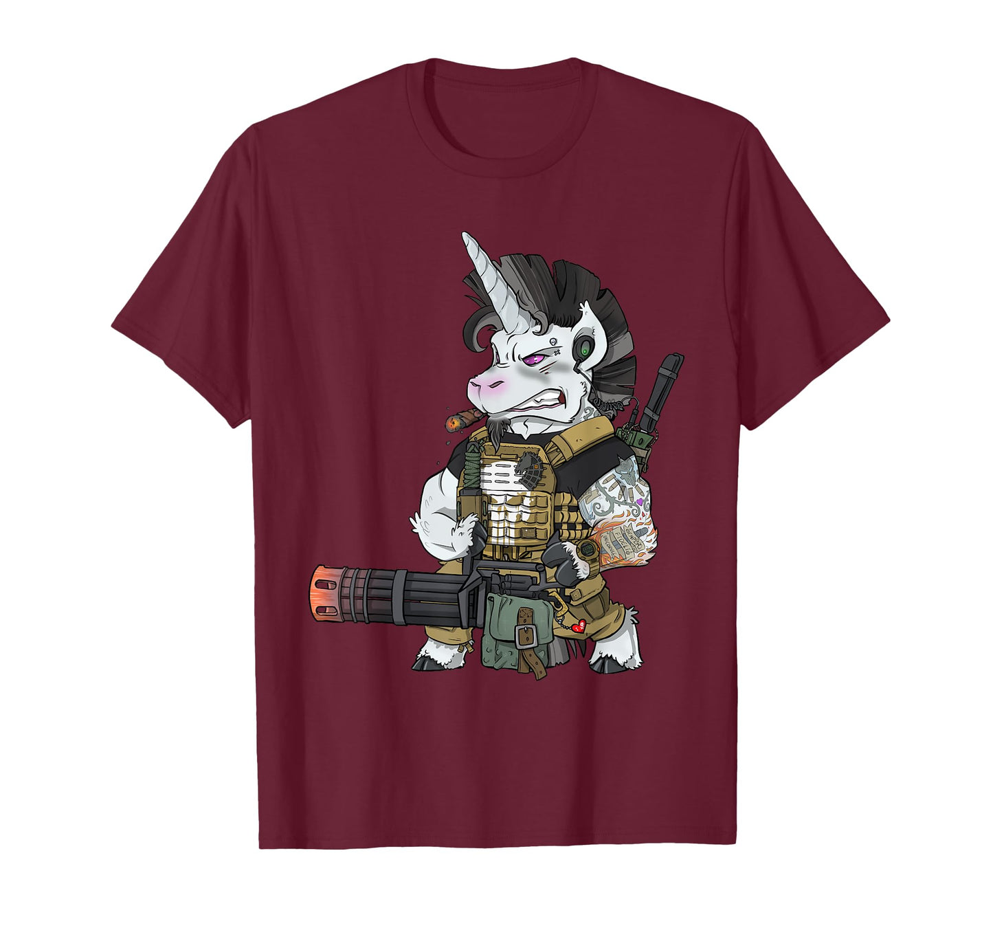 Tactical Unicorn Soldier Patriot Veteran T-Shirt