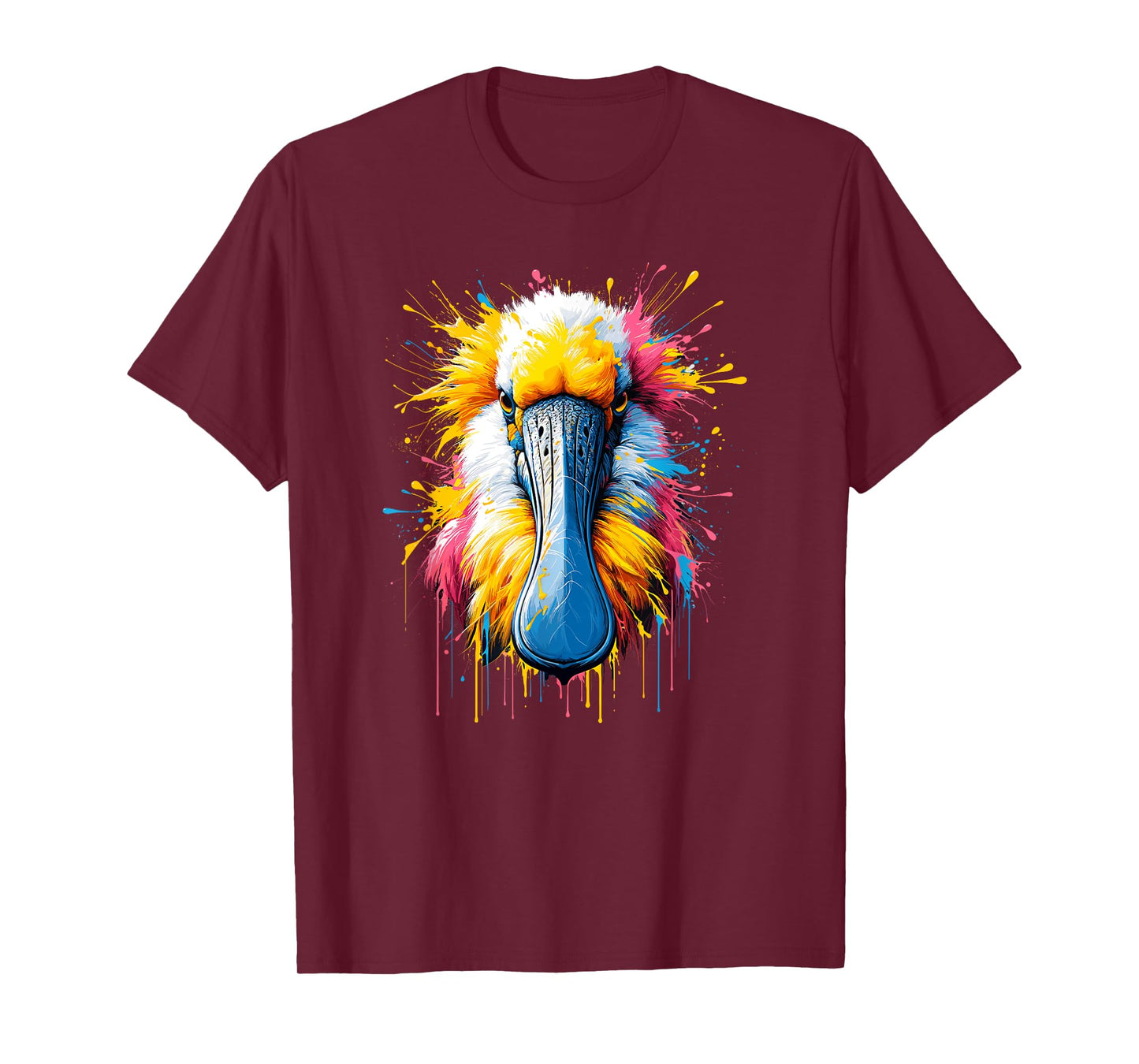 Splash Art Roseate Spoonbill Spoonbills T-Shirt