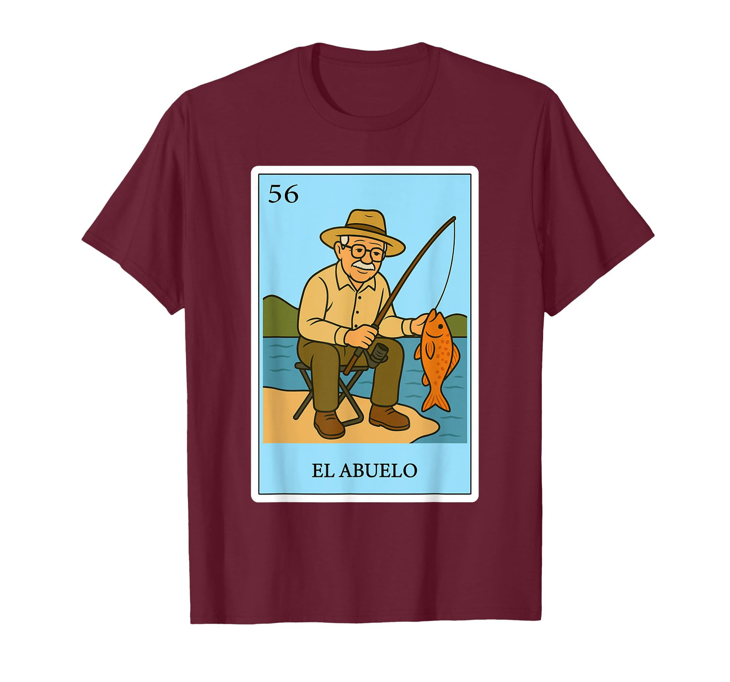 El Abuelo Fisherman | Spanish-Mexican Bingo Gifts for Abuela T-Shirt
