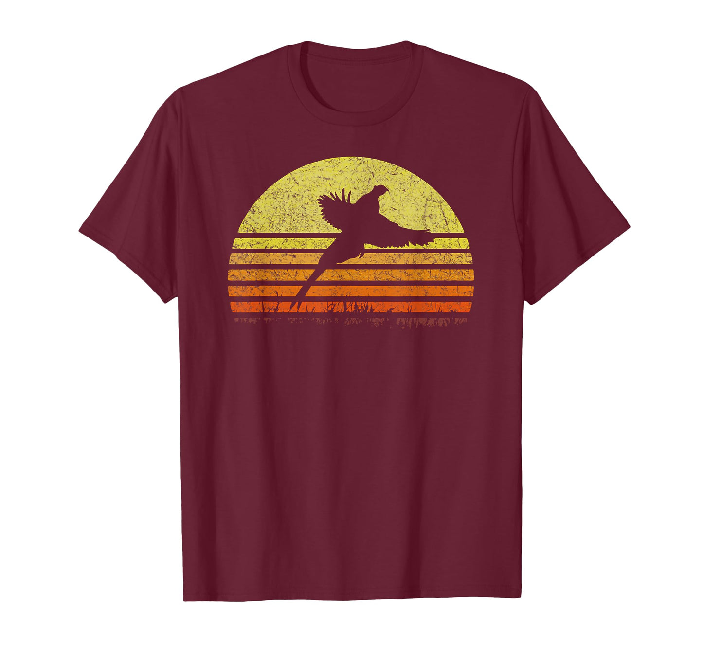 Pheasant Hunting South Dakota Upland Bird Game Hunter Retro T-Shirt