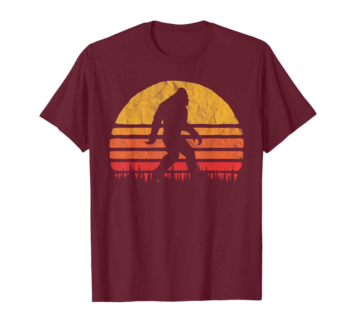 Retro Bigfoot Silhouette Sun Believe! Original 80's Graphic T-Shirt