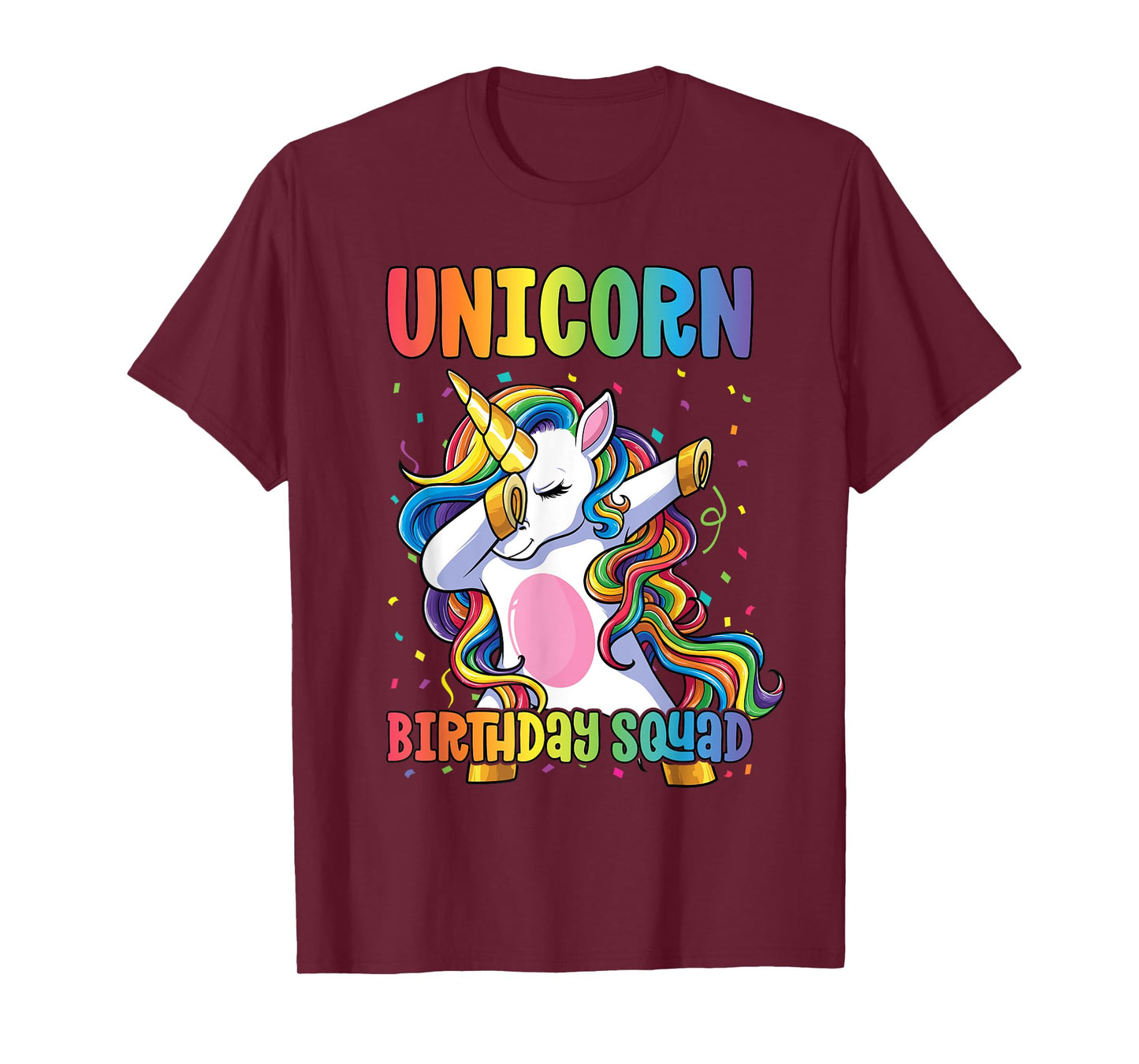 Squad of the Birthday Princess Shirt Unicorn Birthday Squad T-Shirt