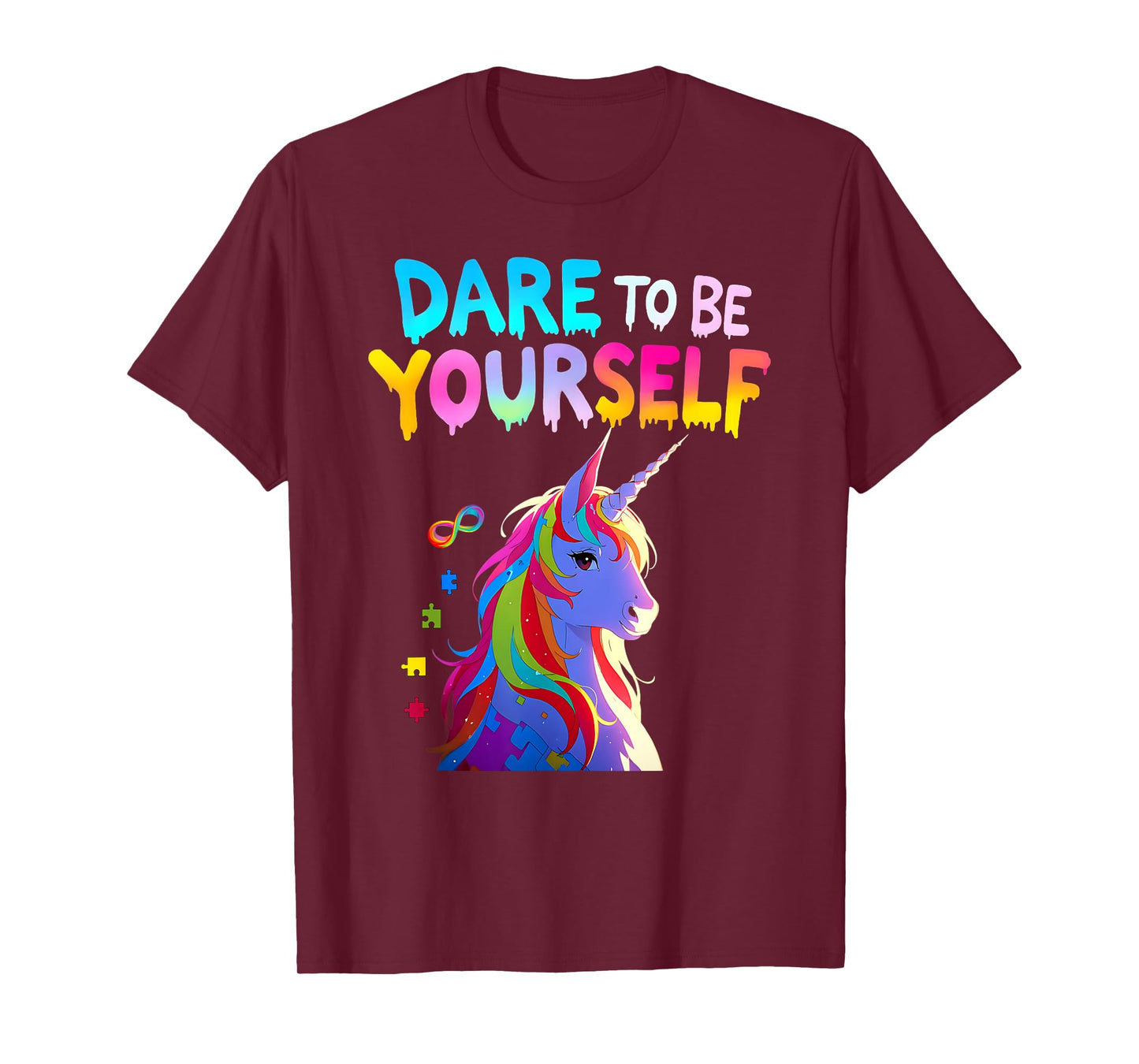 Unicorn Autism Awareness Acceptance Autistic Girl Gifts Kids T-Shirt