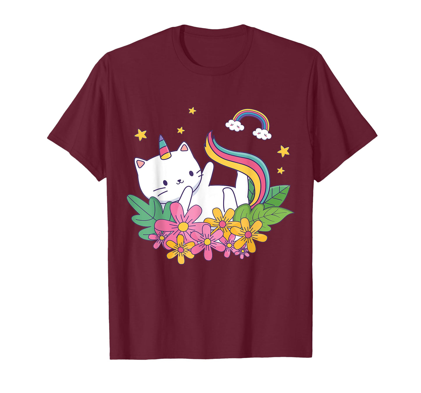 Meowgical Caticorn- Cat Unicorn Girls Women Kittycorn T-Shirt
