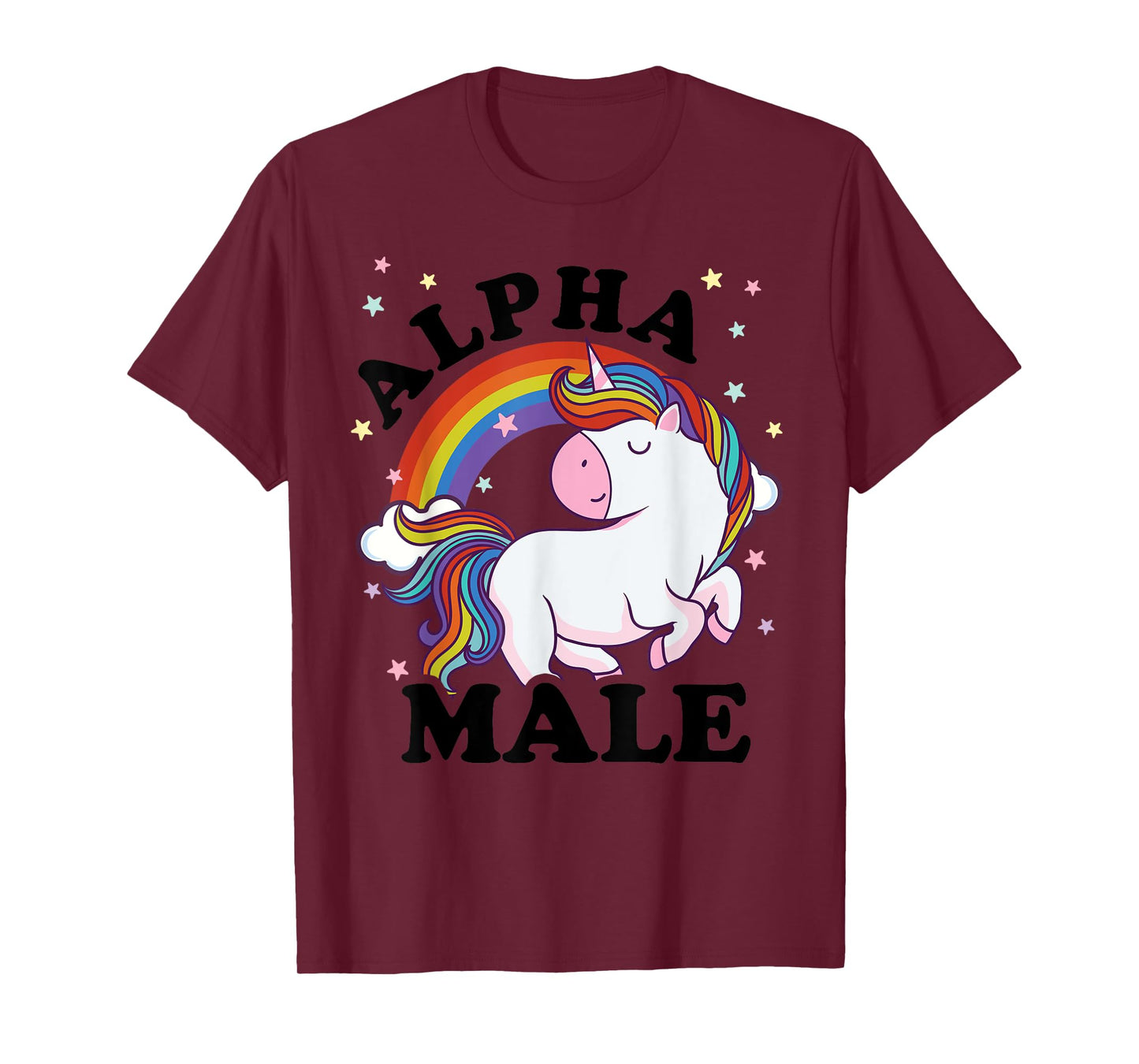 Alpha Male Unicorn Rainbow Masculinity Positivity T-Shirt
