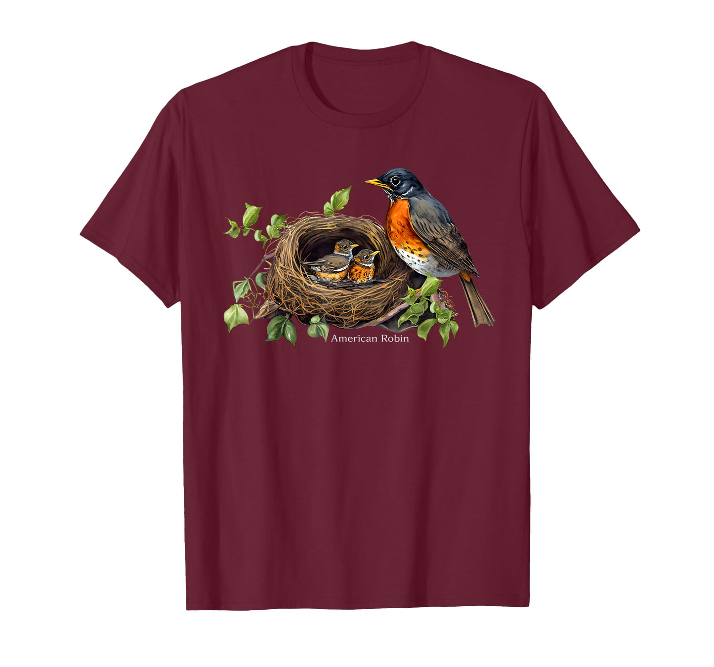 Backyard Bird Watching Watchers American Robin Birder T-Shirt