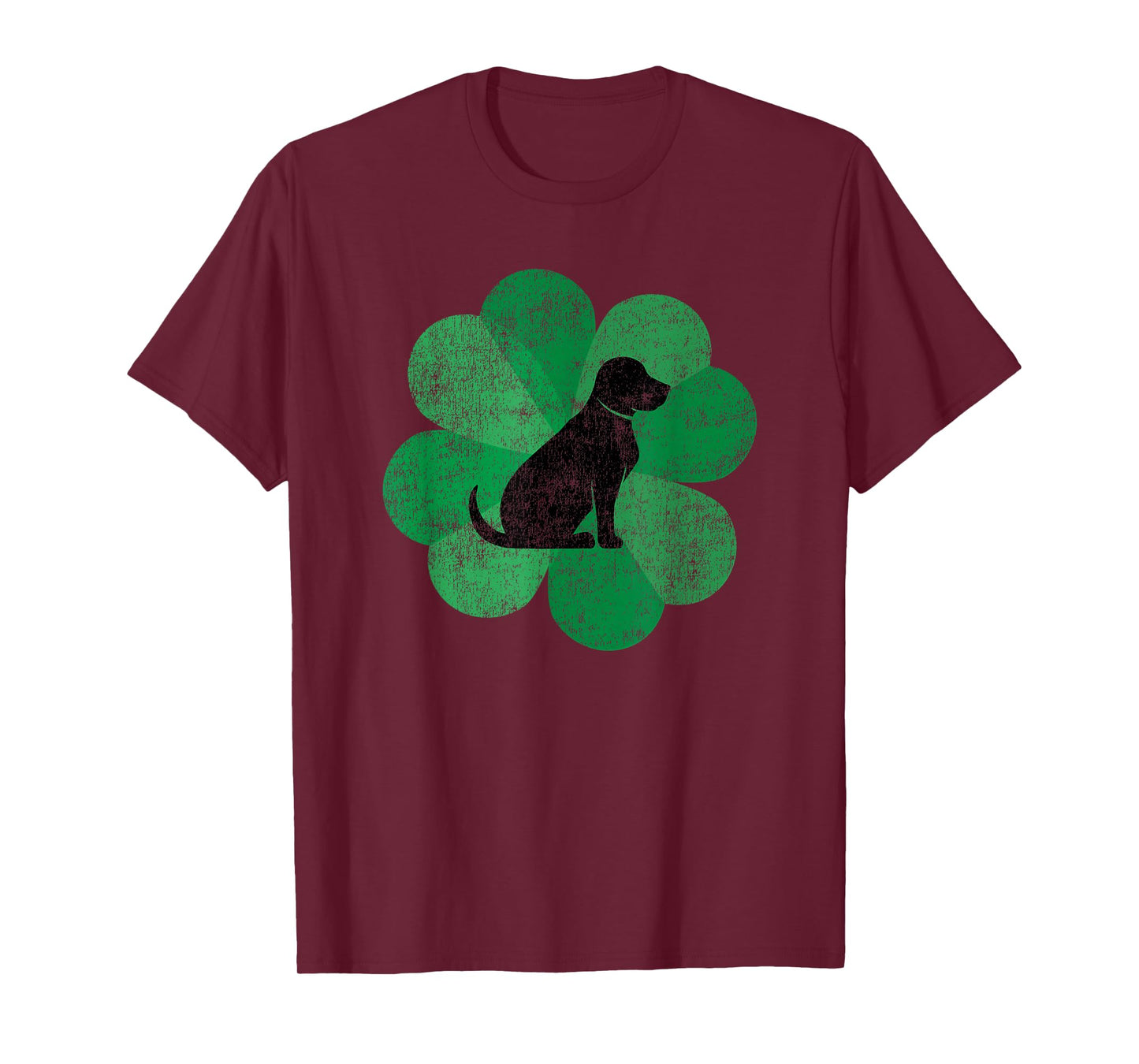 Black Lab St. Patrick's Day - Retro Labrador Retriever T-Shirt