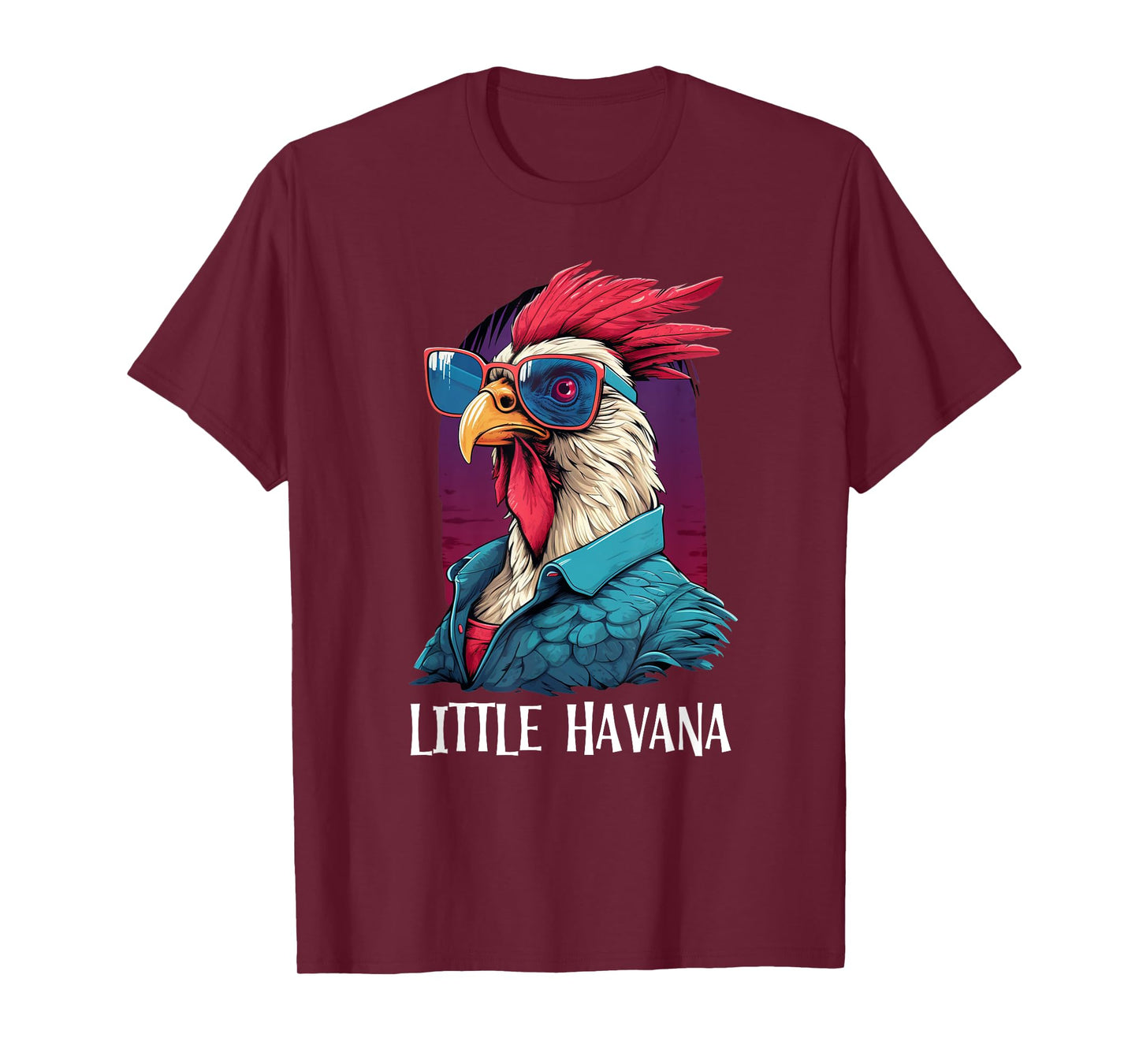 Little Havana Cuban Style, Funny Rooster 305 Miami Souvenir T-Shirt
