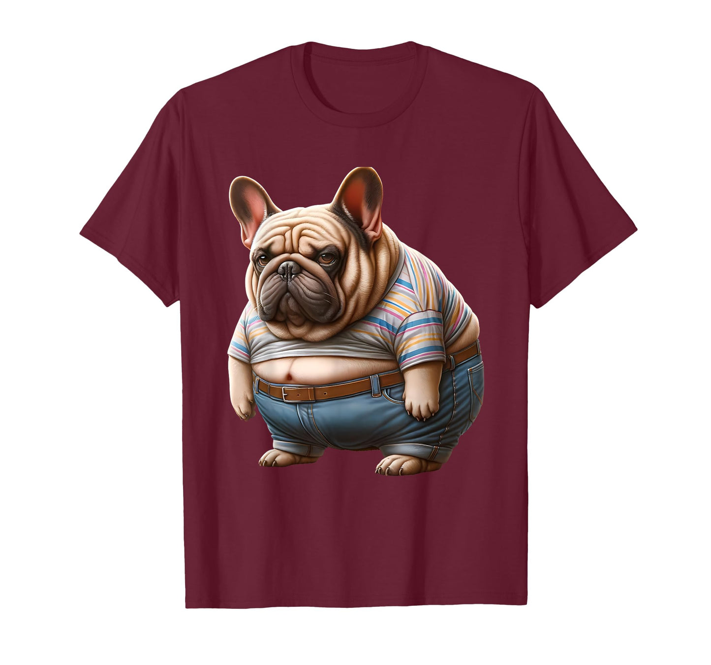 Hilarious Chunky French Bulldog Tee for Fat Dog Lovers T-Shirt
