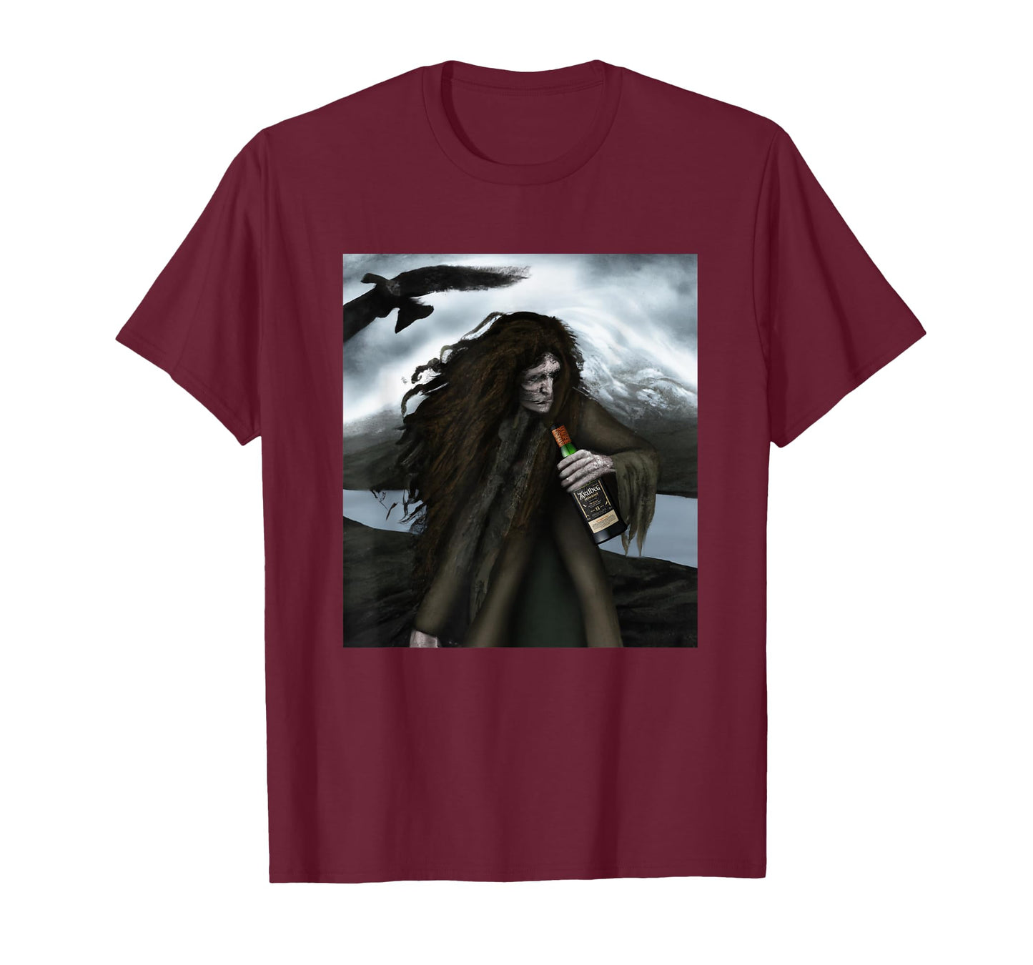 MonnemBlue Ardbeg The Harpy's Tale Unisex-Adults Black Short Sleeve T-Shirt Small