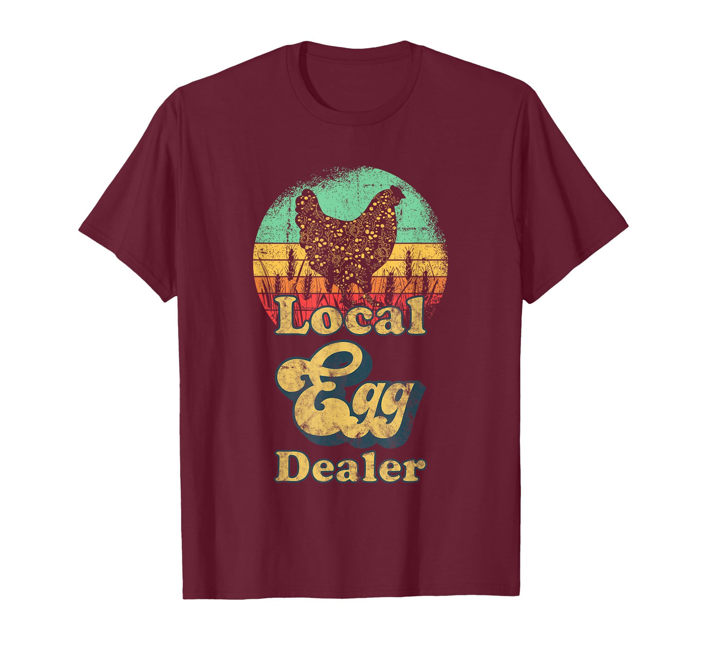 Local Egg Dealer Retro Local Egg Chicken Seller T-Shirt