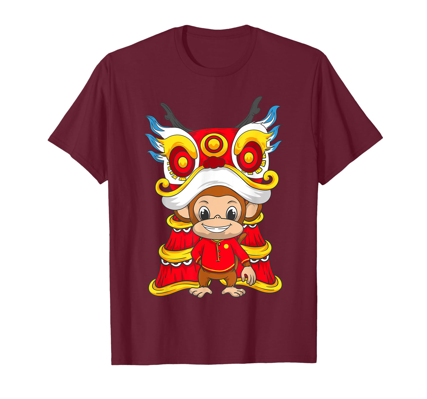 Chinese New Year Of The Monkey 2028 Lunar Zodiac Sign Kids T-Shirt
