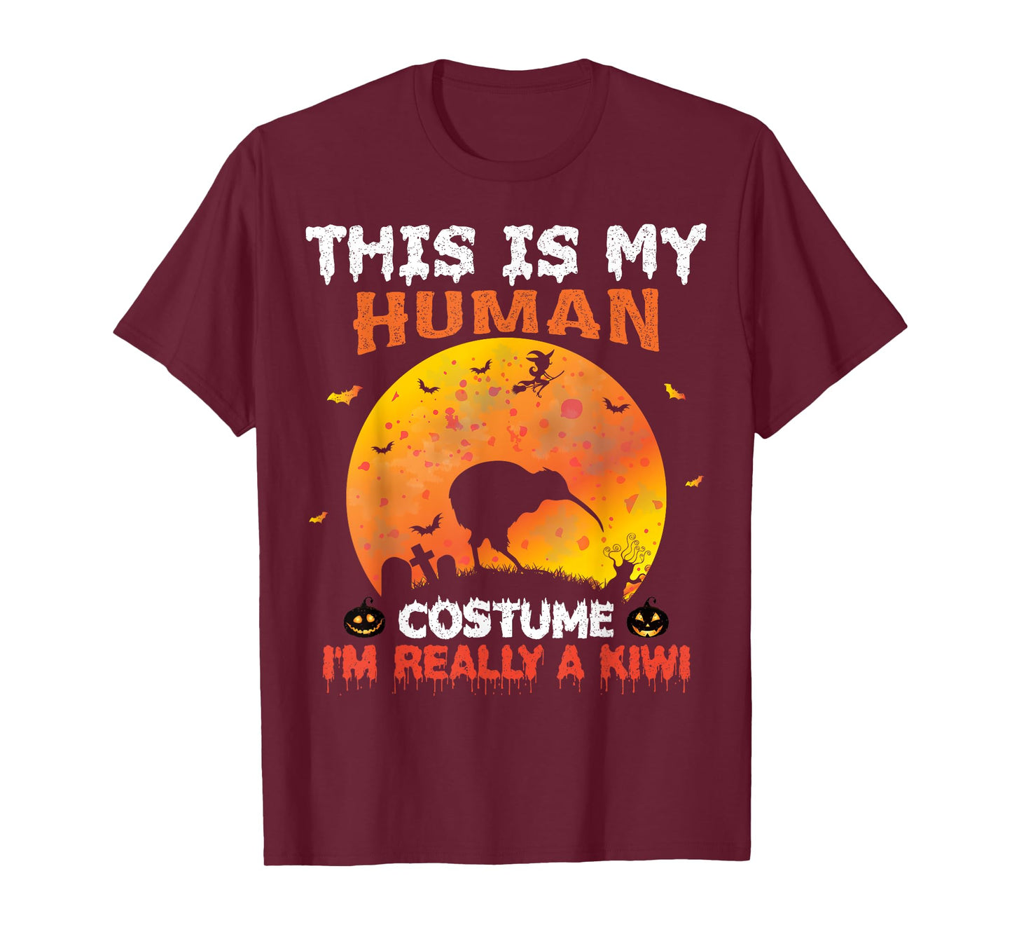 This Is My Human Costume I'm Really A Kiwi Bird Halloween T-Shirt