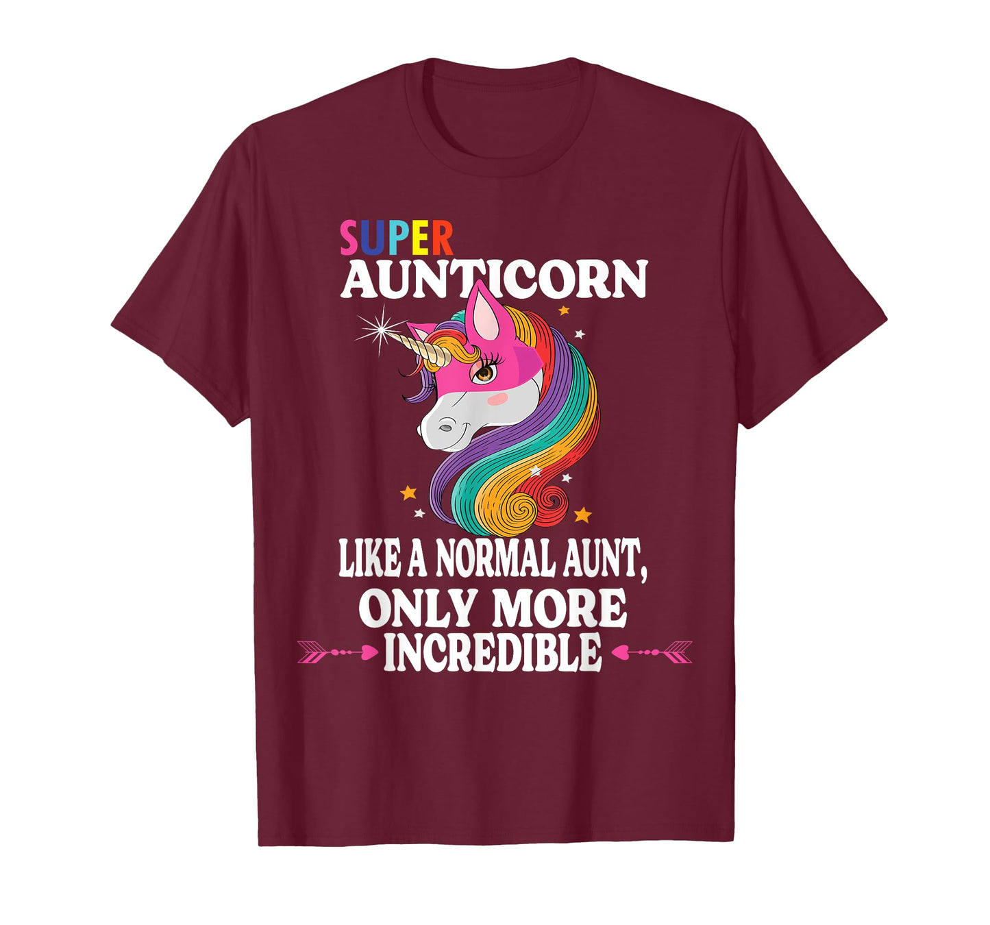 Kawaii Unicorn Outfit Cute Aunt Auntie Stuff Super Aunticorn T-Shirt