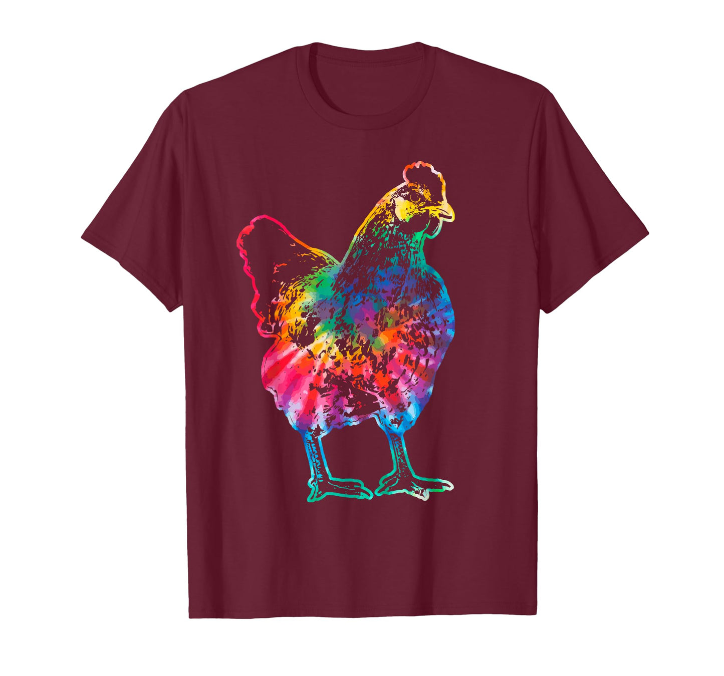 Chicken Tie Dye Hippie Poultry Farmer Farm Vintage Gift T-Shirt