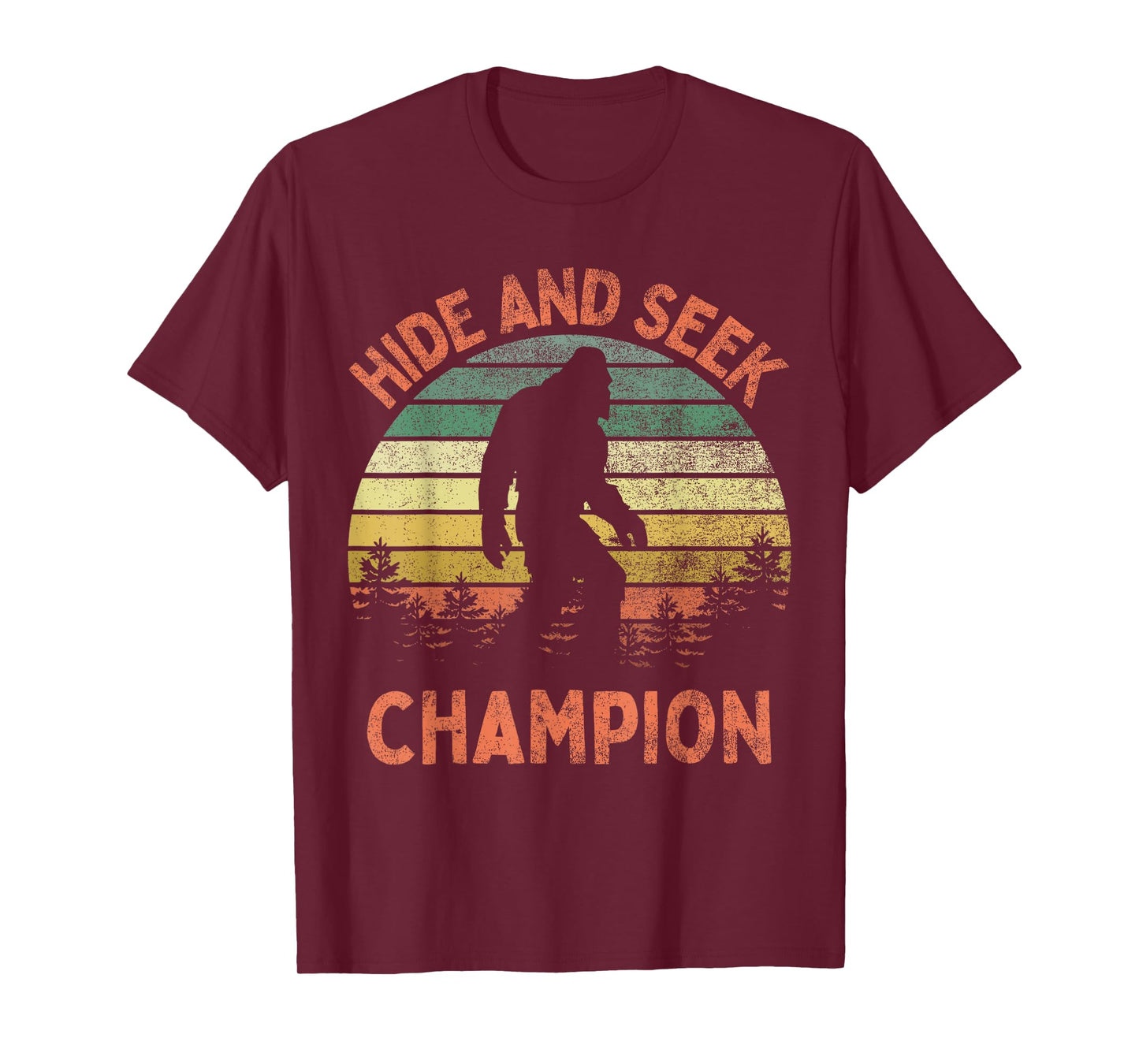 Hide And Seek Champion Sasquatch Funny Bigfoot T-Shirt