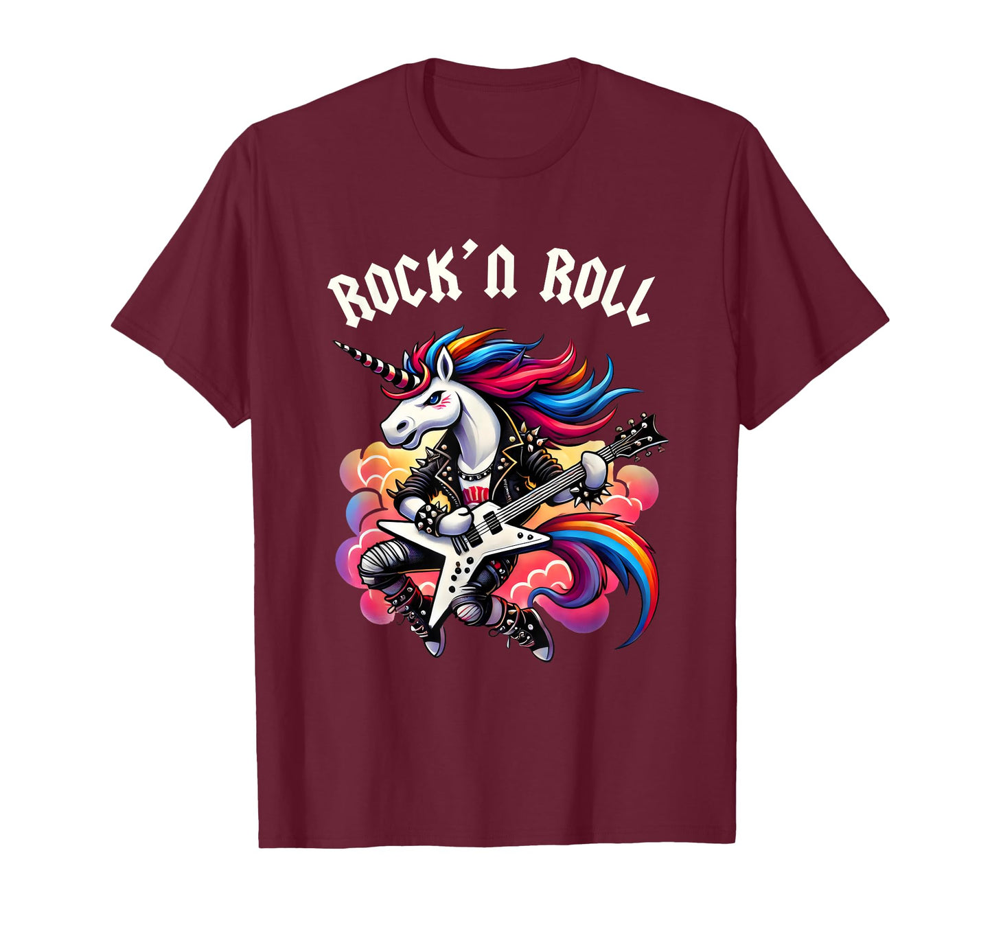 Rock'n Roll Boys Unicorn Rockstar, Punk Goth Band, Kids Boys T-Shirt