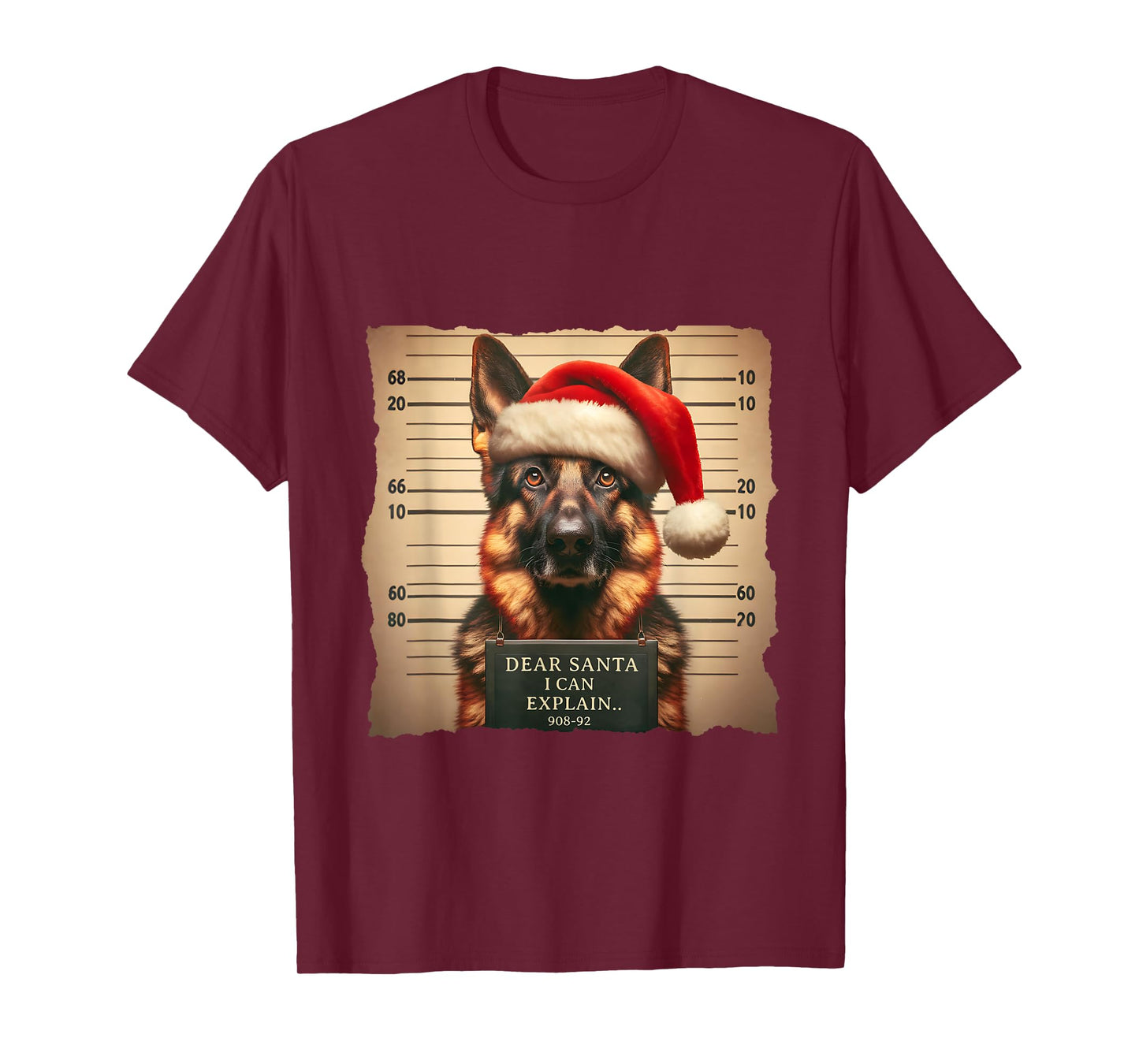 German Shepherd Dog Christmas Dear Santa I Can Explain T-Shirt