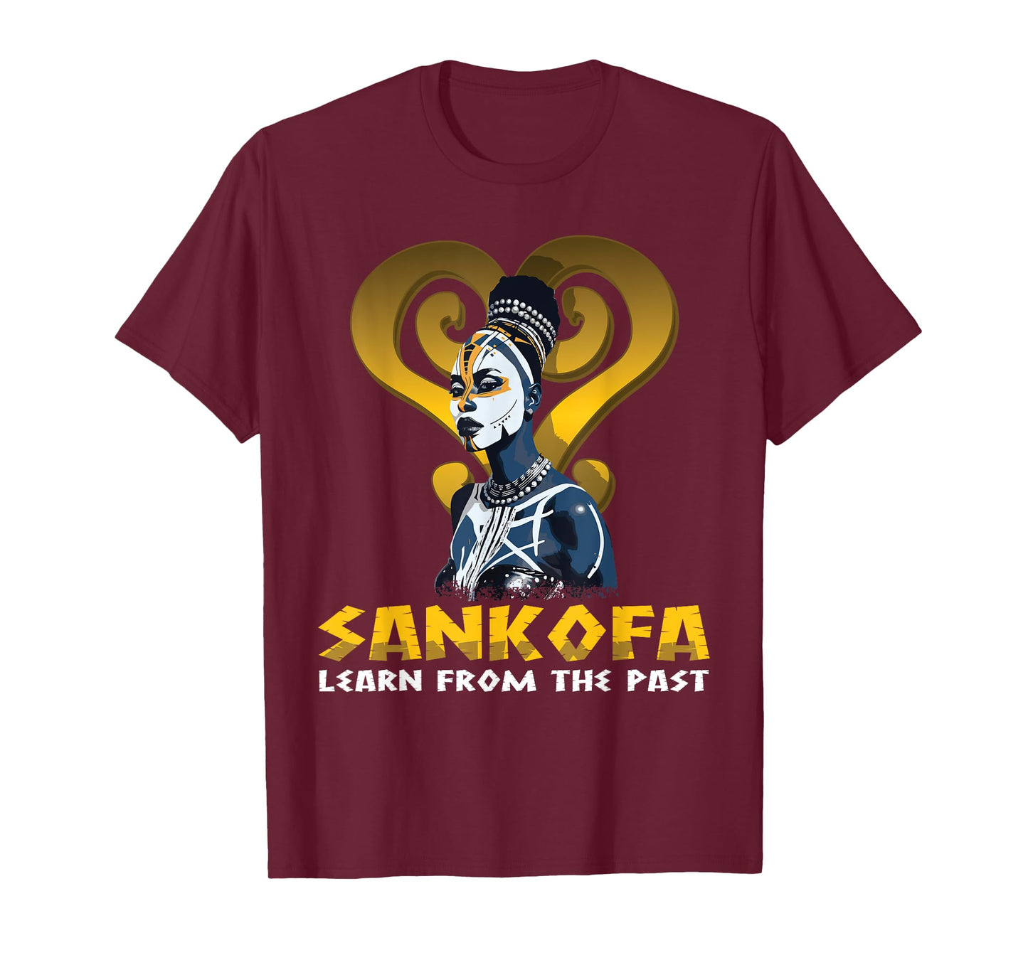 "Sankofa learn from the past" Adinkra Pan African Sankofa T-Shirt