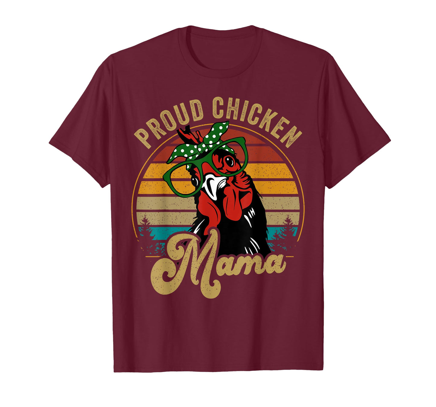 Chicken-Shirt Proud Chicken Mama Hen Mom Farmer Vintage T-Shirt