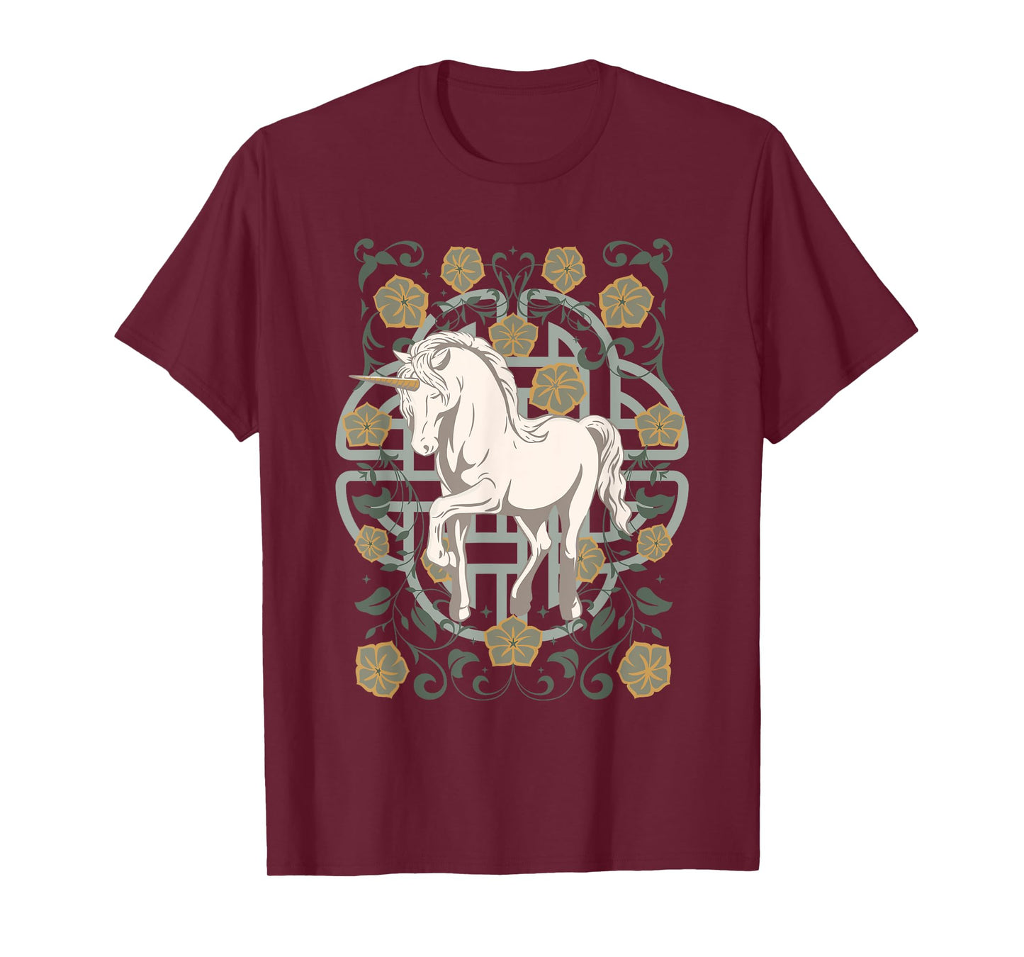 Celtic Unicorn Design T-Shirt