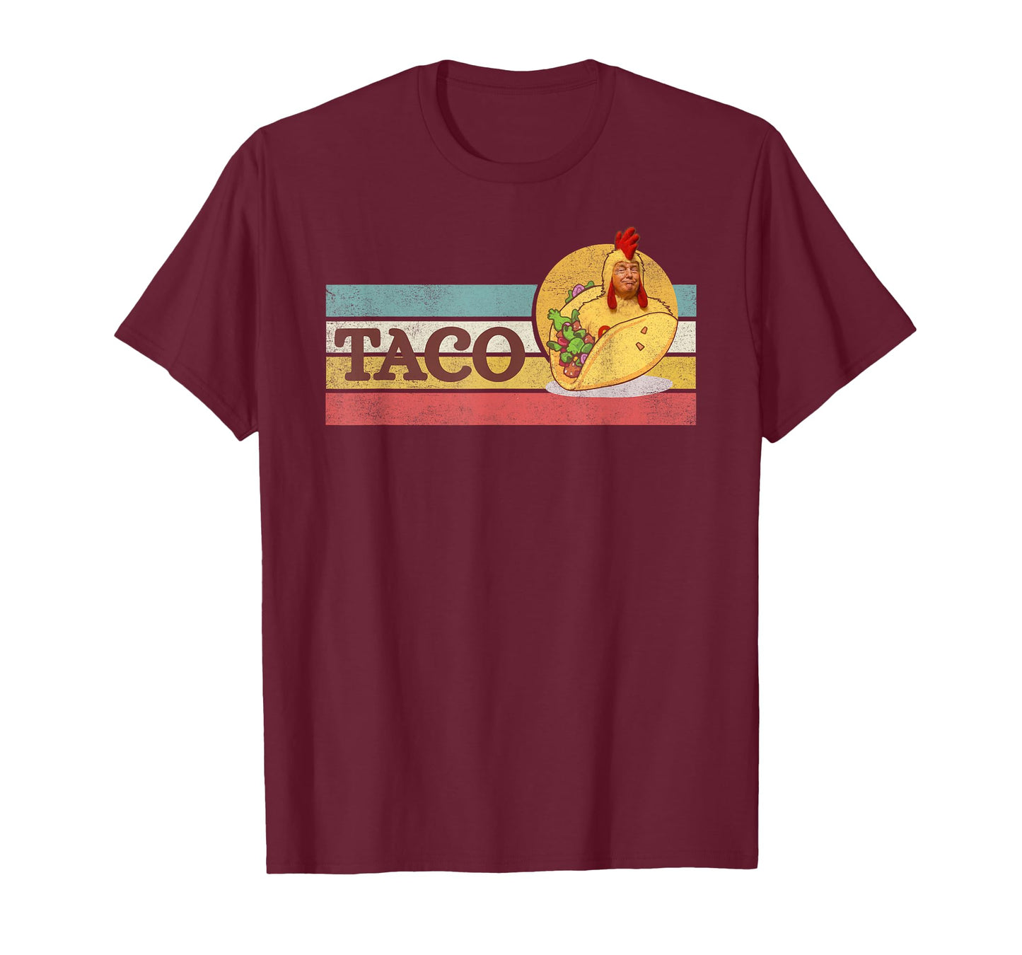 Funny Taco Trump Always Chickens Out T.A.C.O T-Shirt