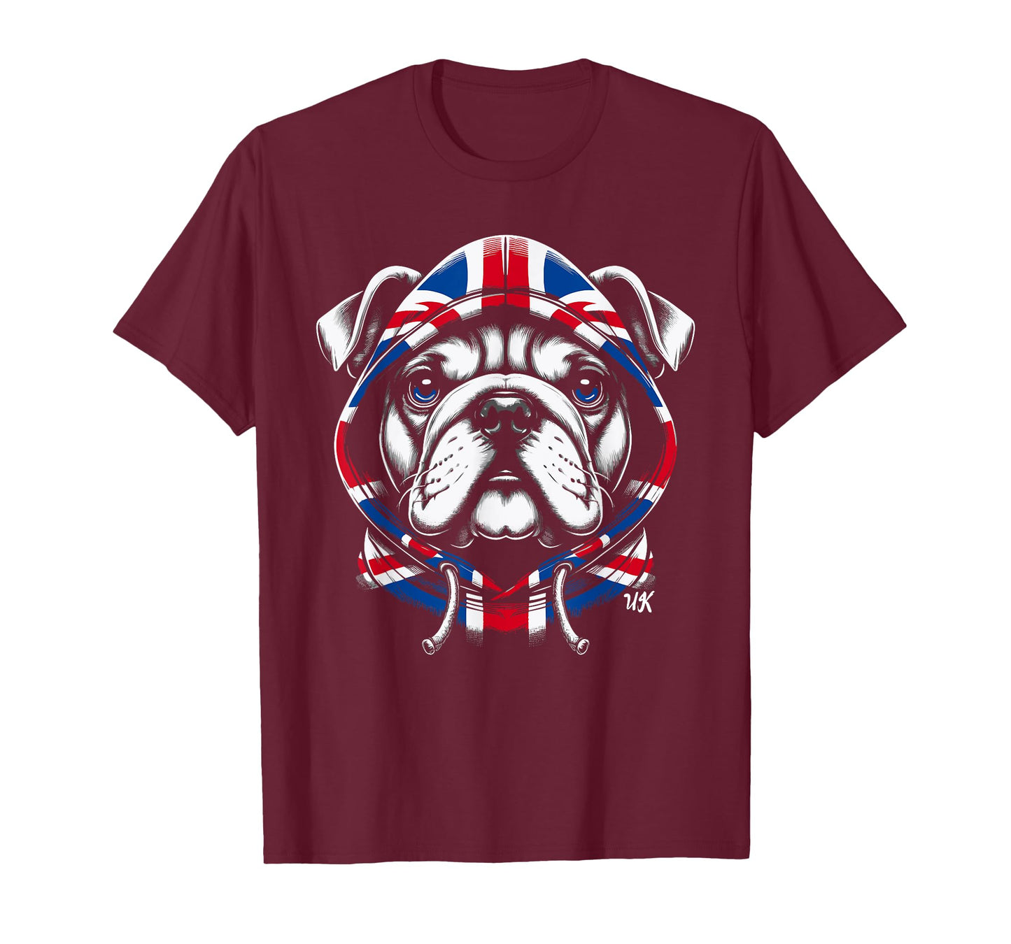 Bulldog UK British Flag England Men Women Kids T-Shirt