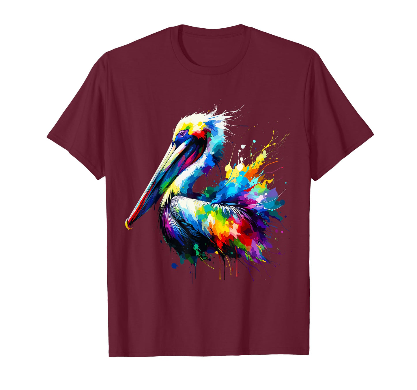 Splash Art Pelican Pelicans T-Shirt