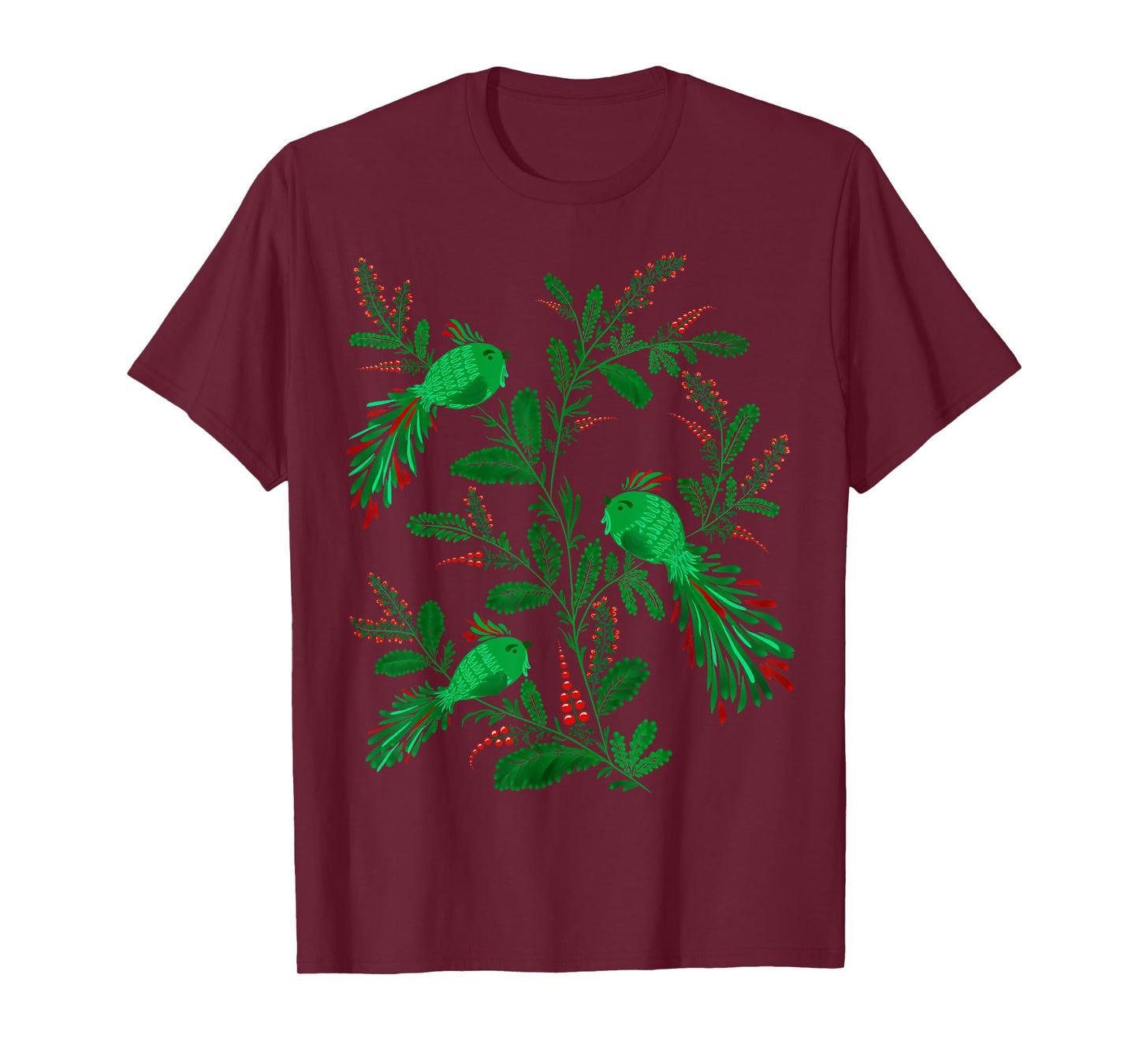 Magic Birds - Cute Floral Vintage Ukrainian Vyshyvanka Style T-Shirt