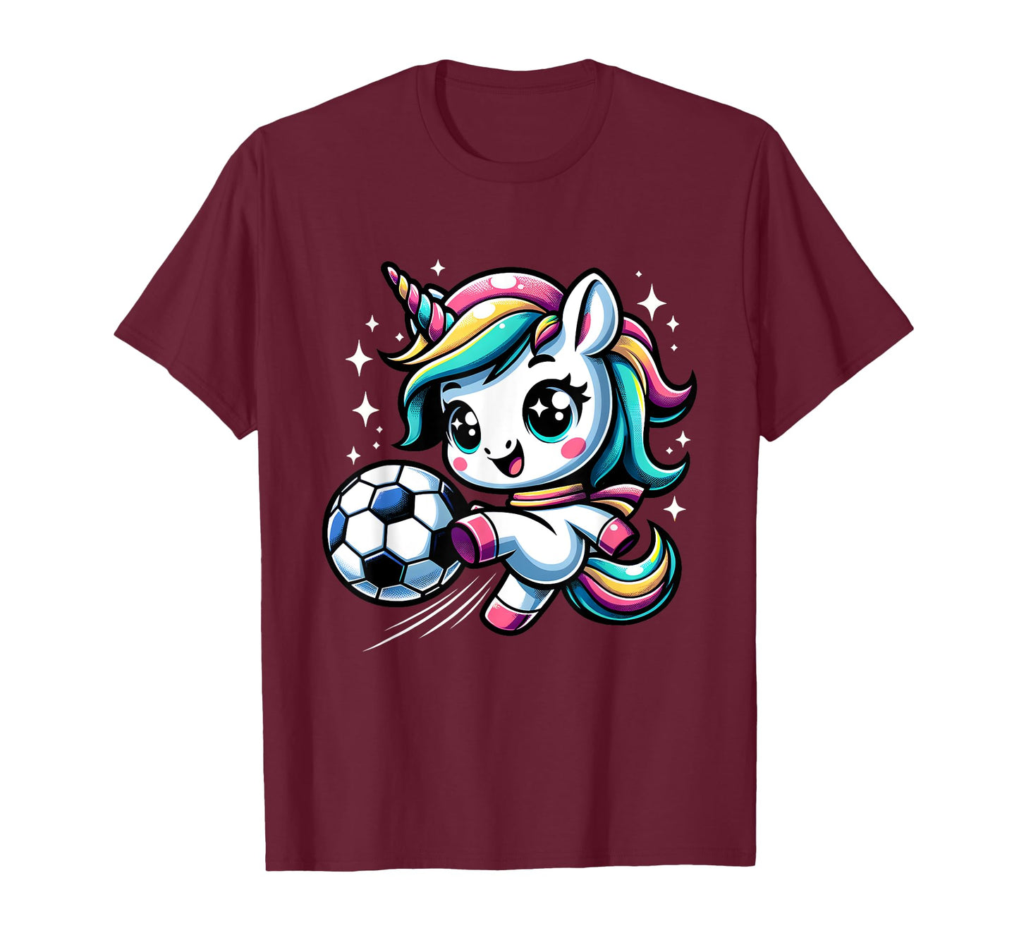 Cute Unicorn Playing Soccer T-Shirt