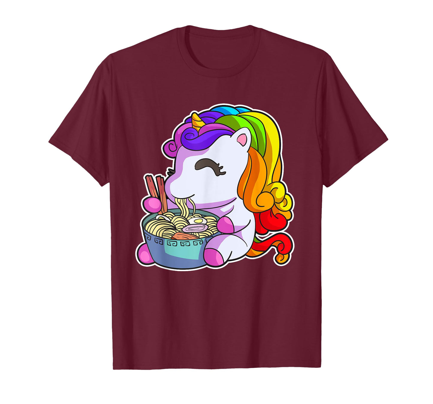 Kawaii Ramen Shirt Women Ramen Noodles Gift Unicorn Girls T-Shirt