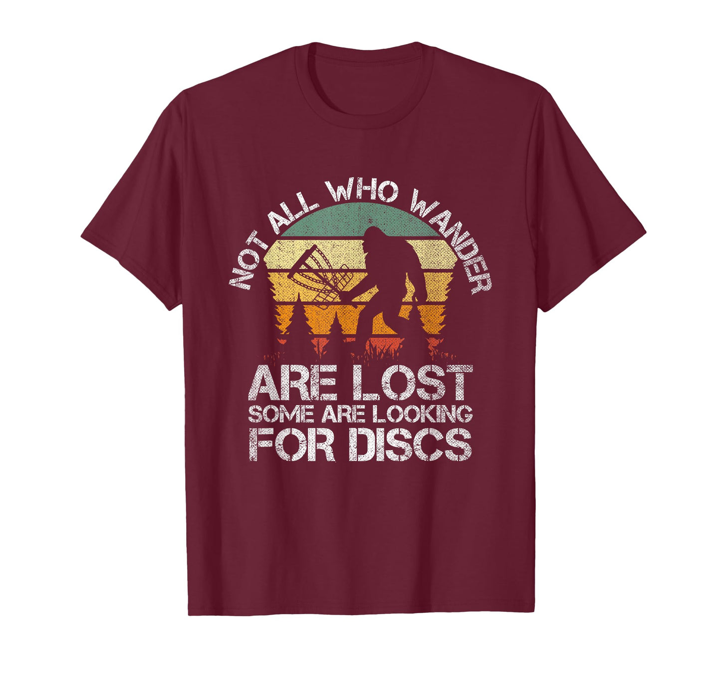 Disc Golf Funny Bigfoot Tee For Men Women Apparel T-Shirt