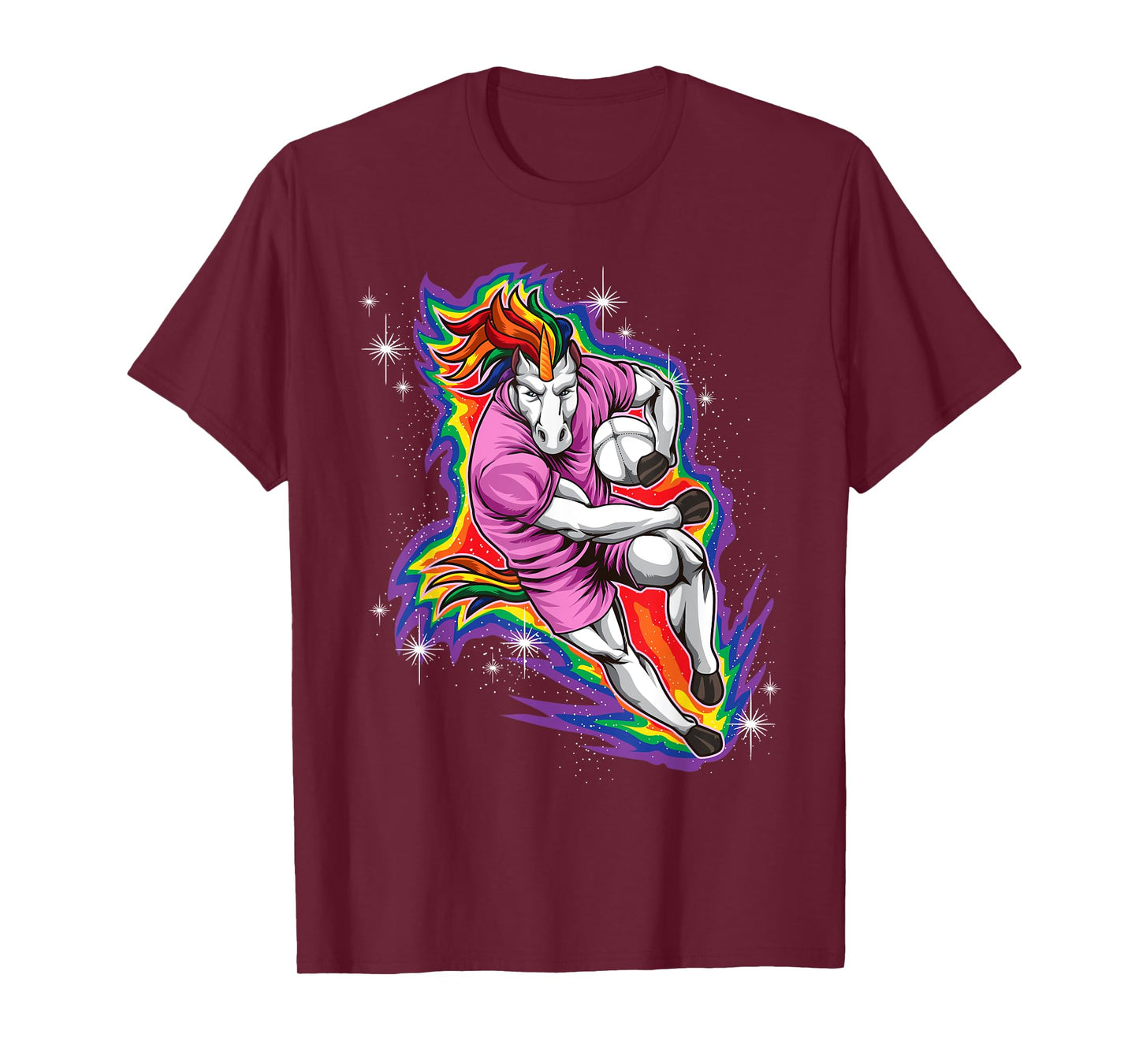 Rugby Unicorn - Rainbow Player - Rugby Team T-Shirt