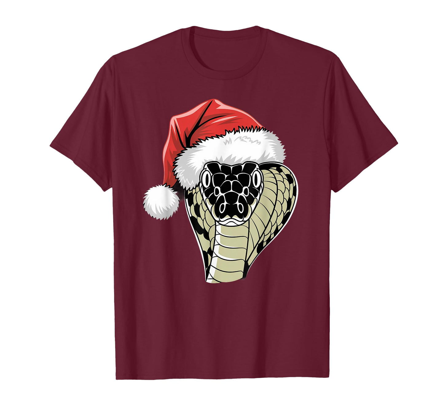 Joyful Snake Santa on Snake Christmas T-Shirt