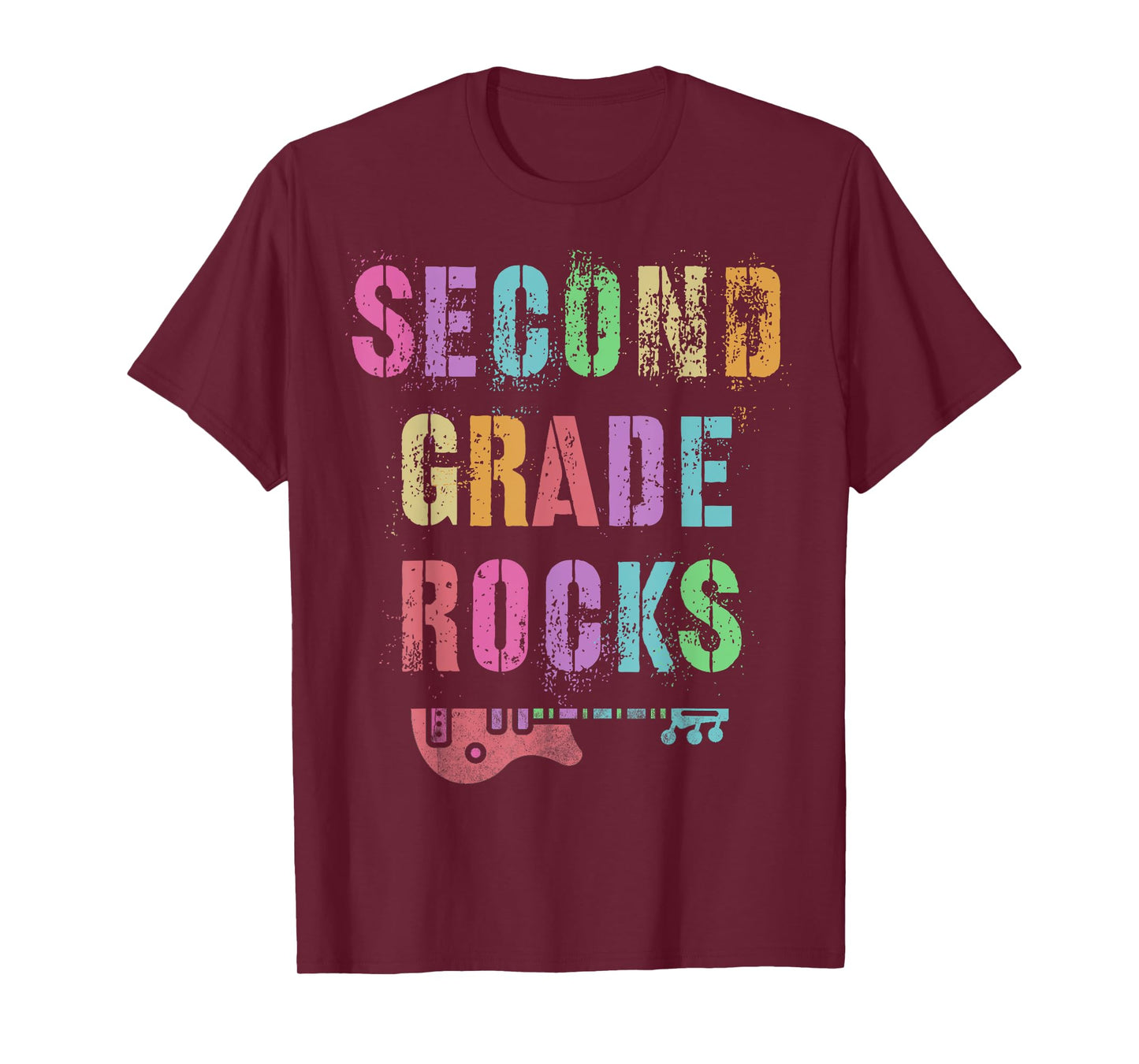 SECOND GRADE ROCKS Teacher Ready To Team 2nd Grader Rockstar T-Shirt