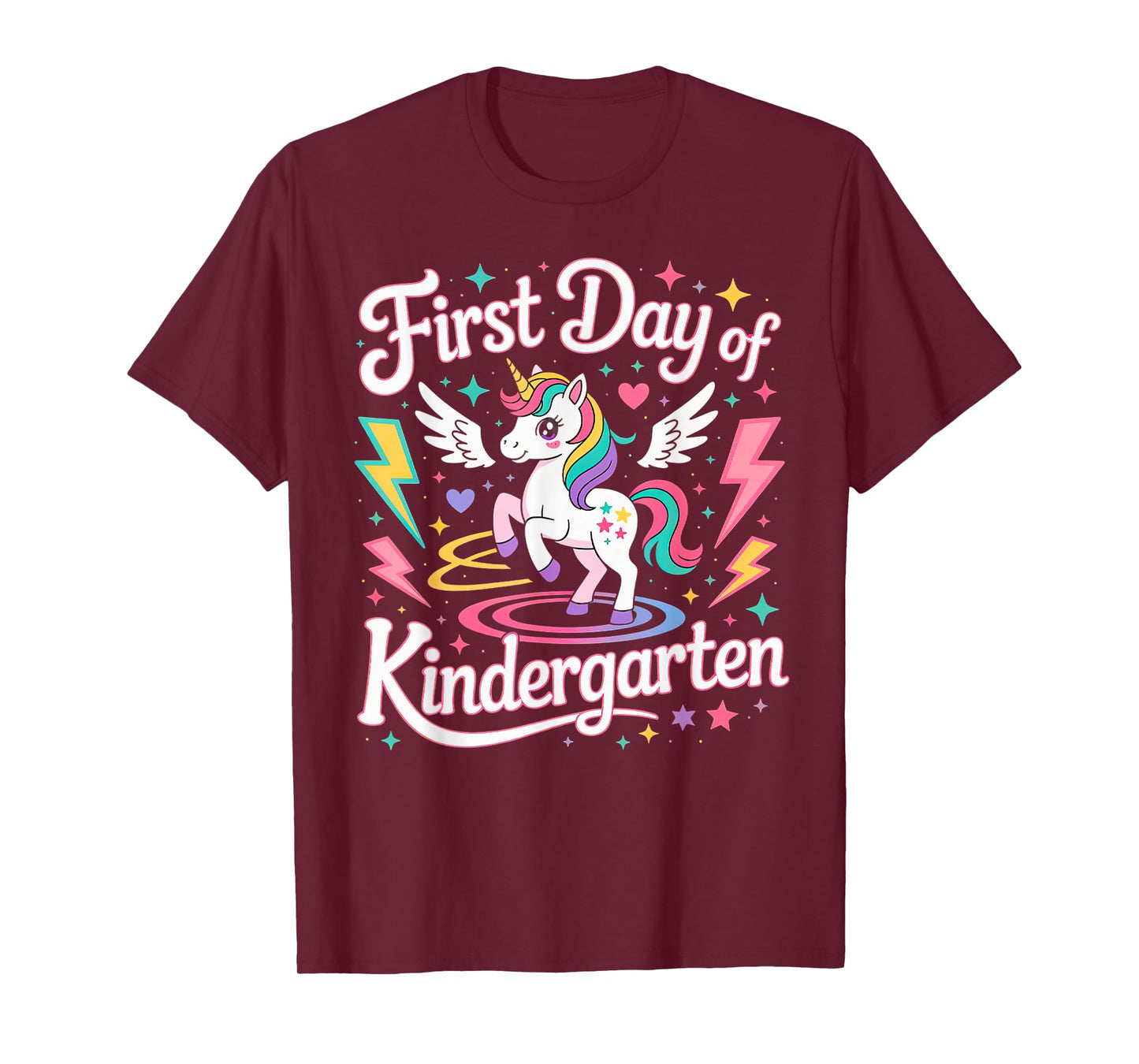 First Day Of Kindergarten Girls Unicorn First Day OF School T-Shirt