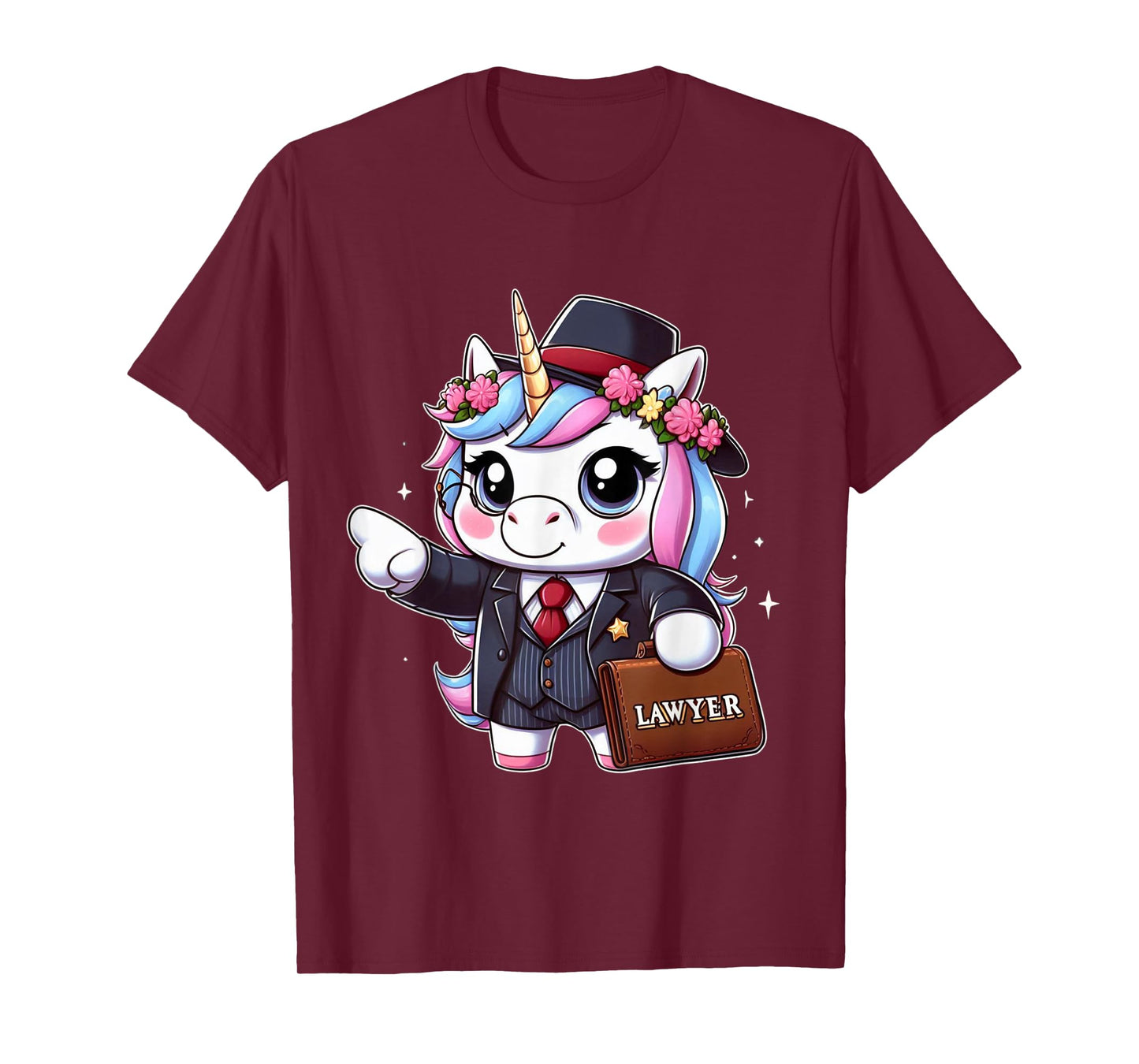 Lawyer Unicorn Kids Girls Women Rainbow Lawyers T-Shirt