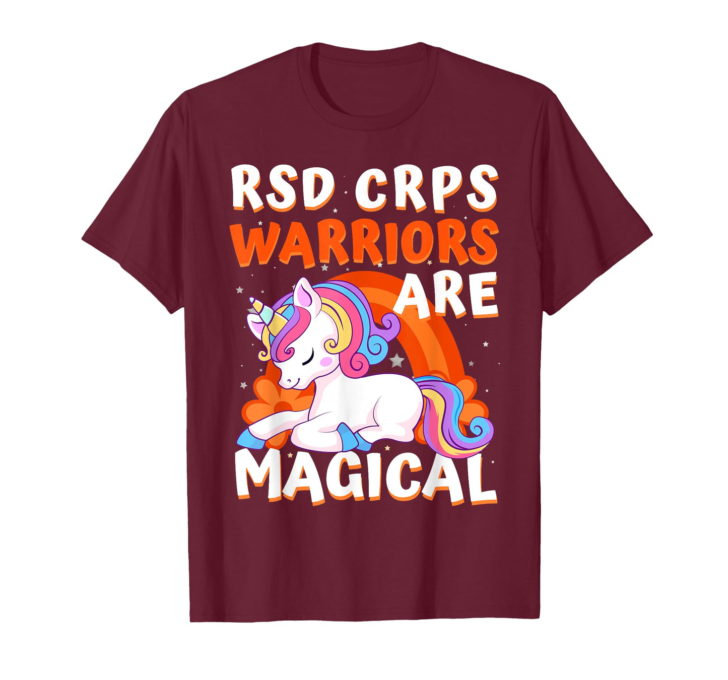 Warriors Are Magical RSD CRPS Awareness Ribbon Unicorn T-Shirt