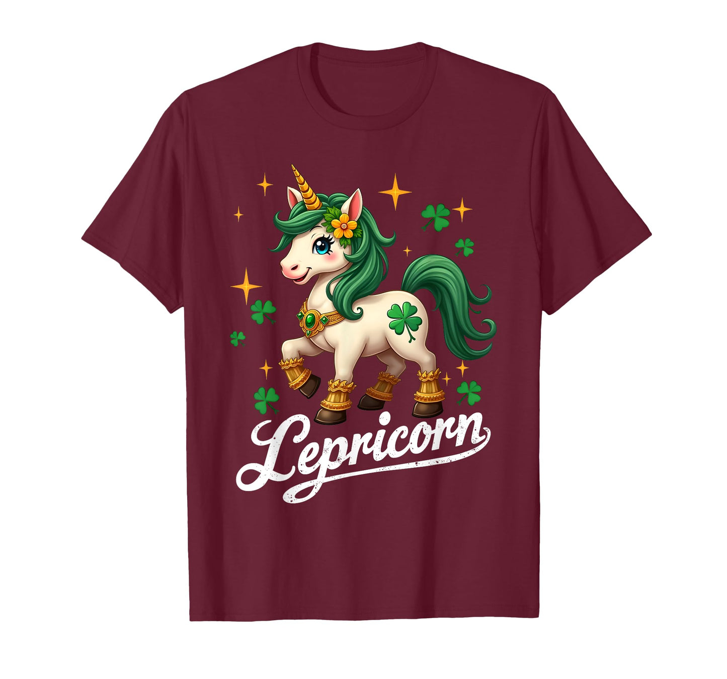 St Patricks Day Unicorn Cute Saint Pattys Girls Lepricorn T-Shirt