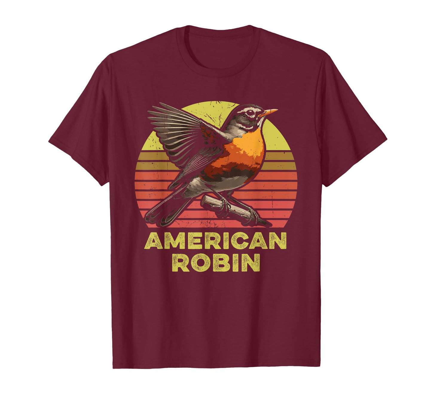American Robin Retro T-Shirt