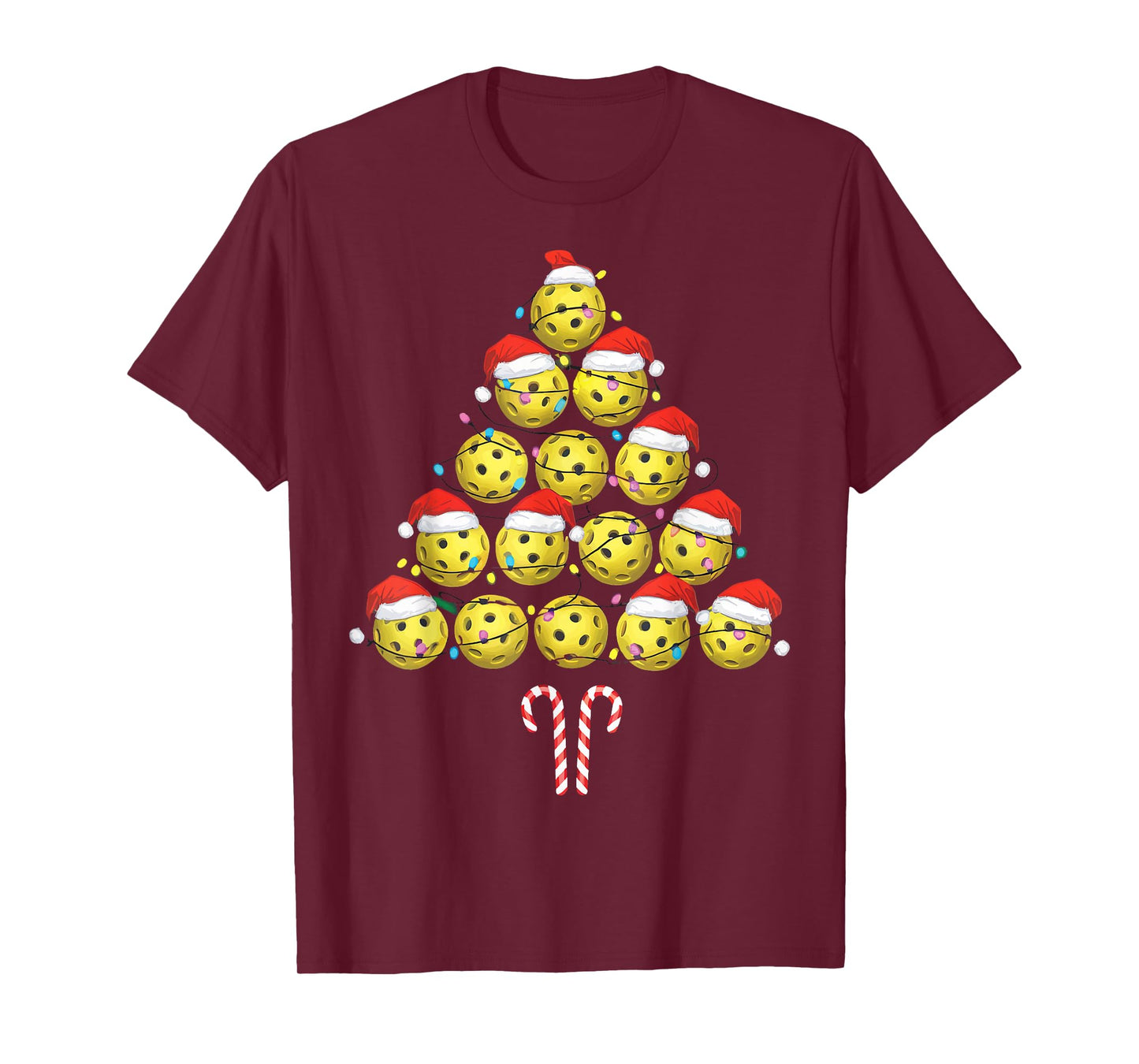 Pickleball Christmas Tree T-Shirt